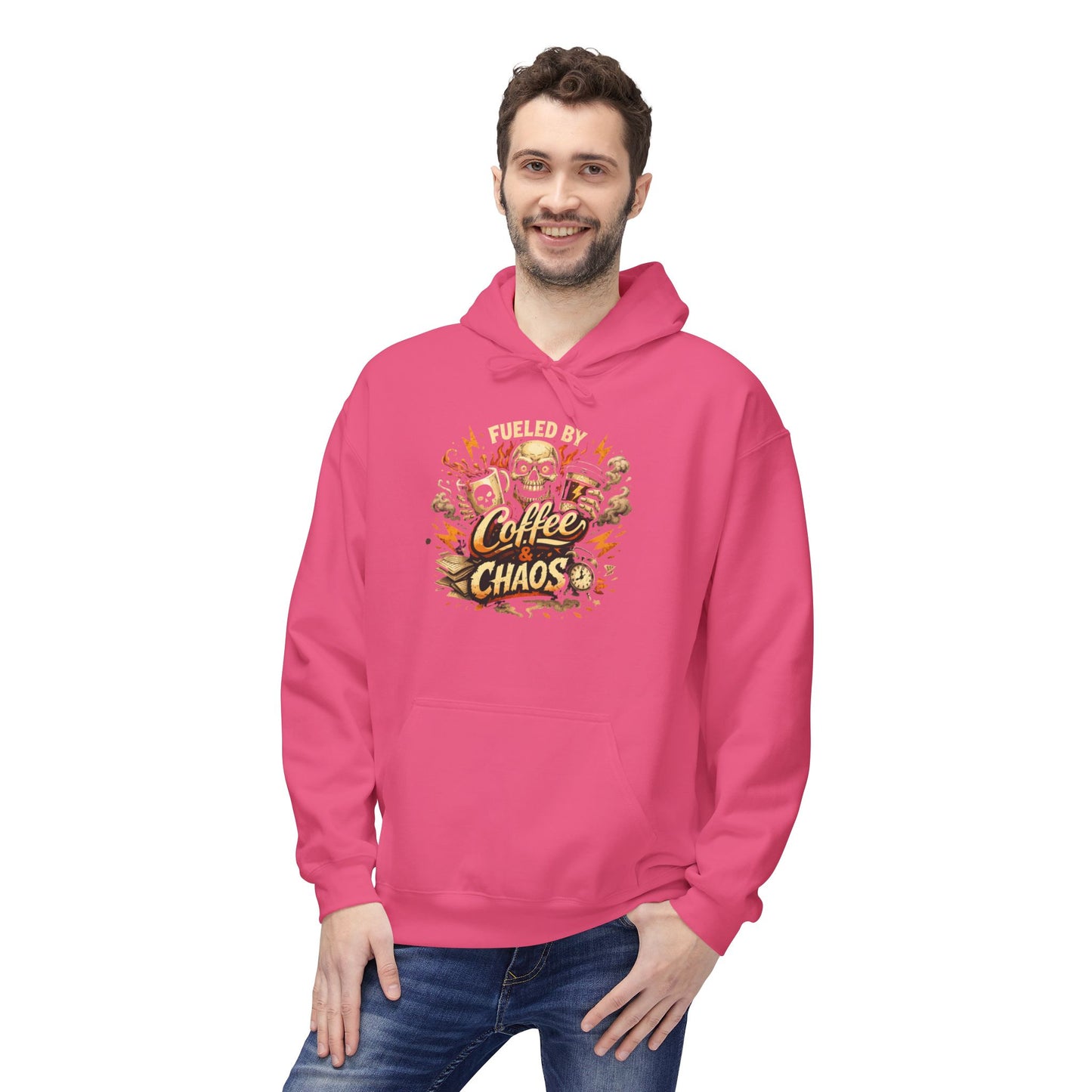 Fueled by Coffee and Chaos Hoodie