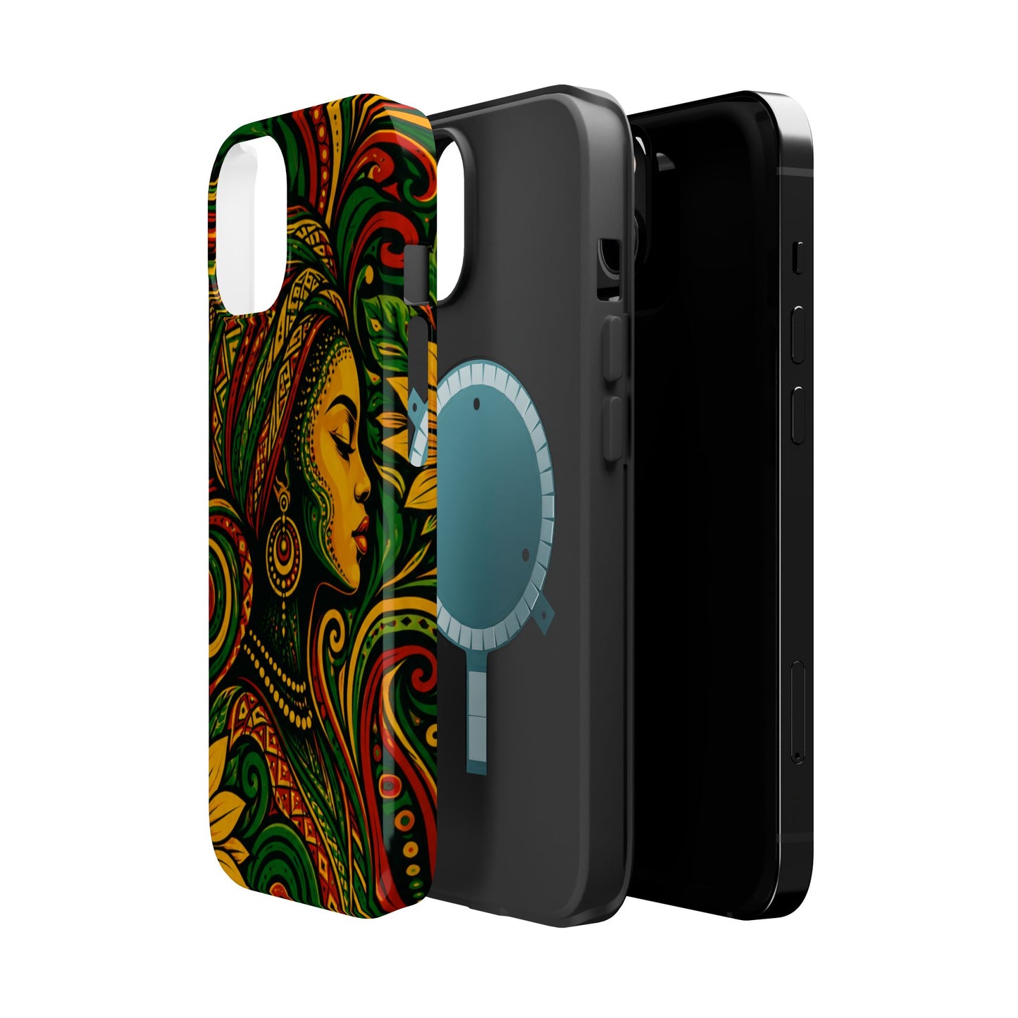 Afrocentric Rasta Woman Magnetic Impact-Resistant Phone Case