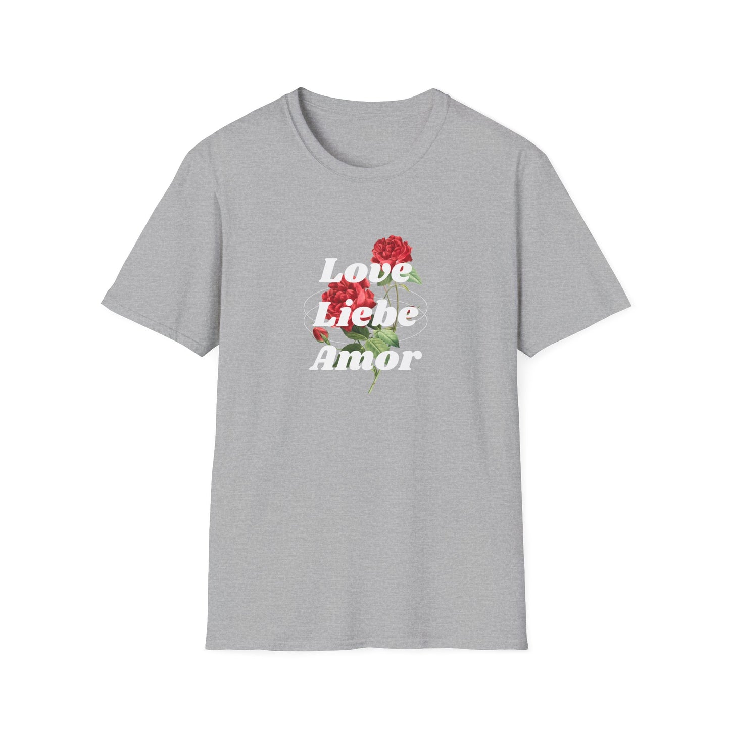 LOVE LIEBE AMOR T-Shirt — Trilingual Love Graphic Tee