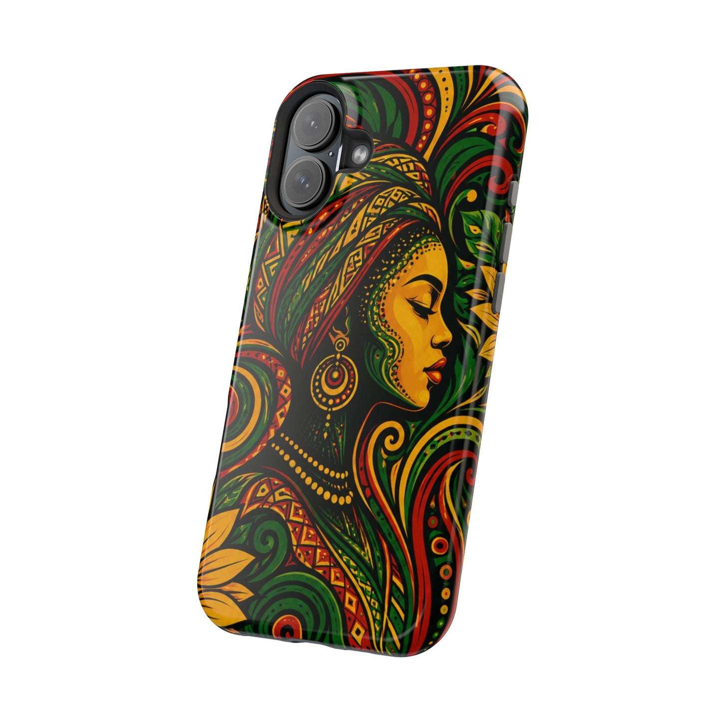 Afrocentric Rasta Woman Magnetic Impact-Resistant Phone Case