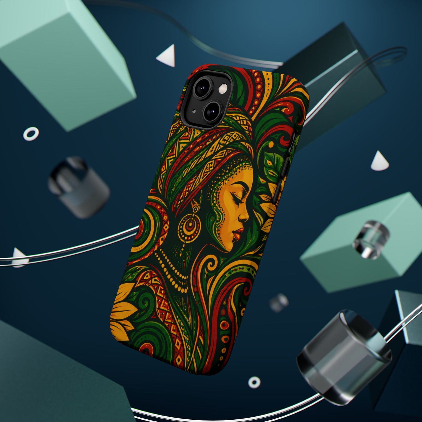 Afrocentric Rasta Woman Magnetic Impact-Resistant Phone Case