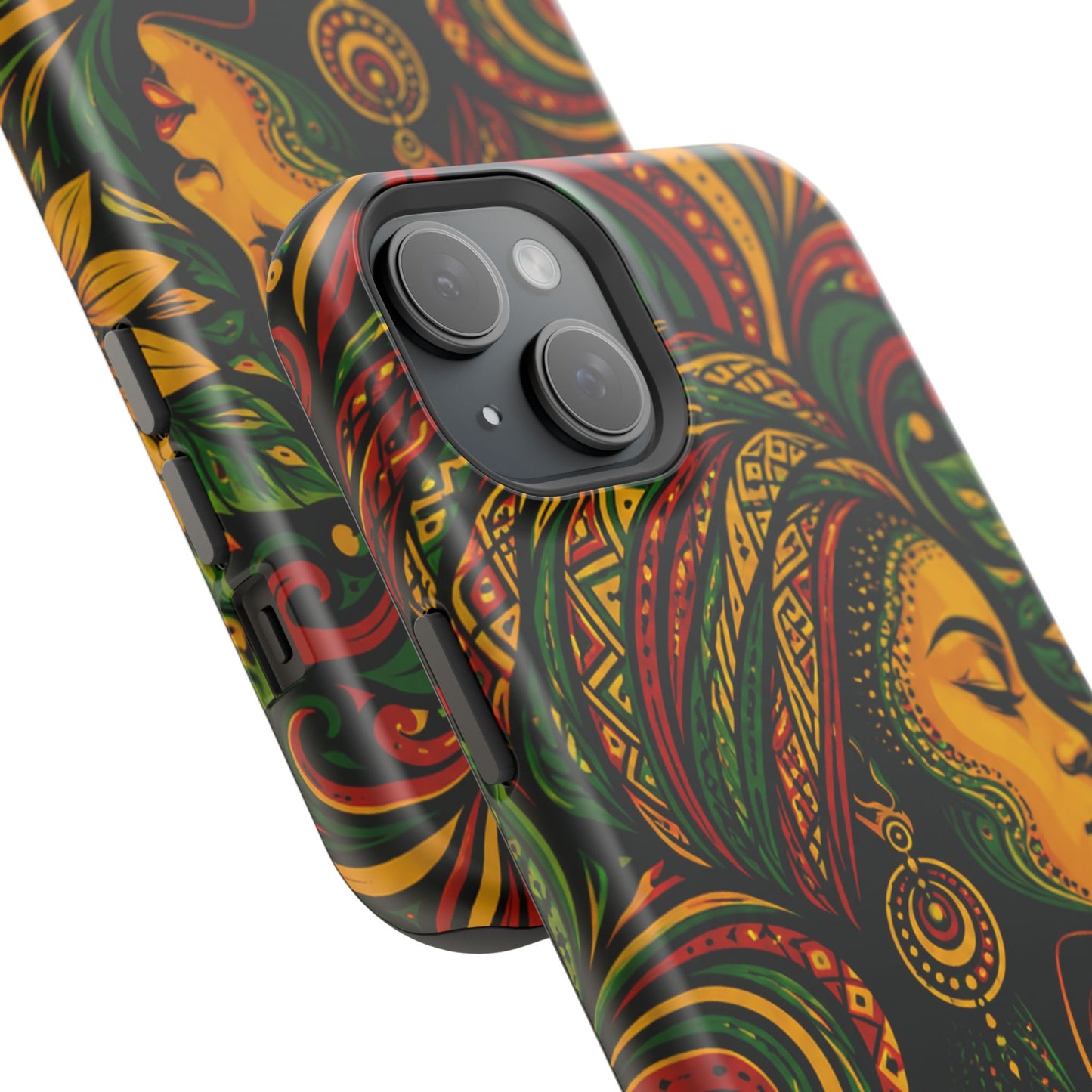 Afrocentric Rasta Woman Magnetic Impact-Resistant Phone Case