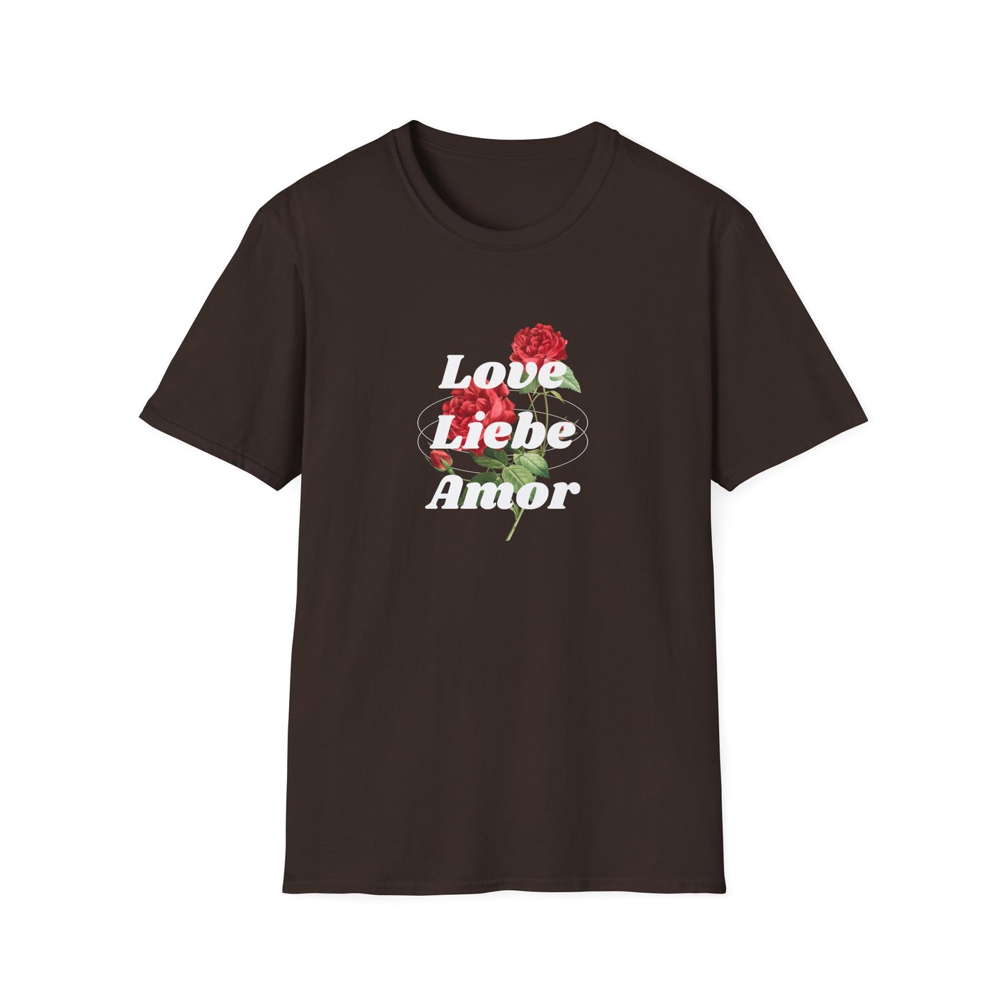 LOVE LIEBE AMOR T-Shirt — Trilingual Love Graphic Tee