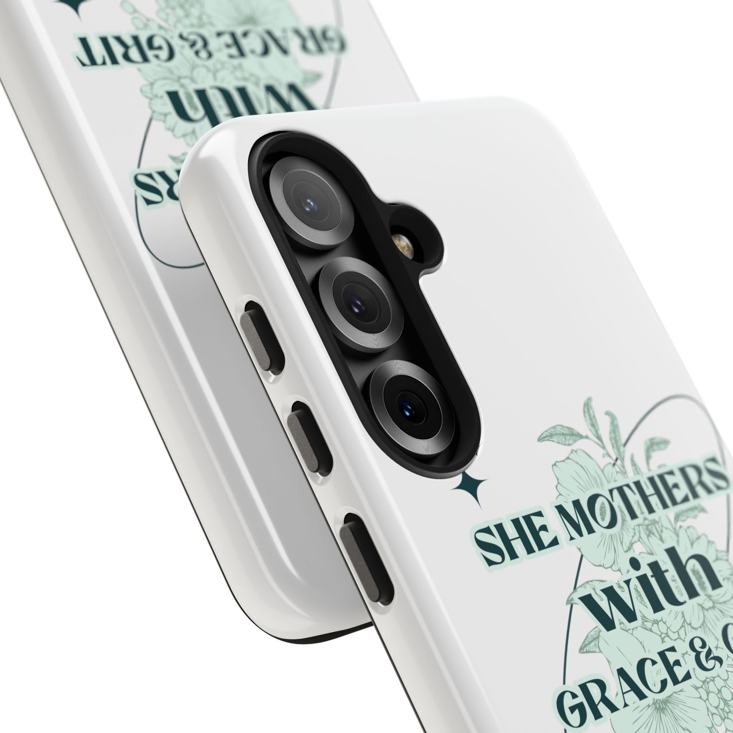 She Mothers With Grace And Grit – Phone Case