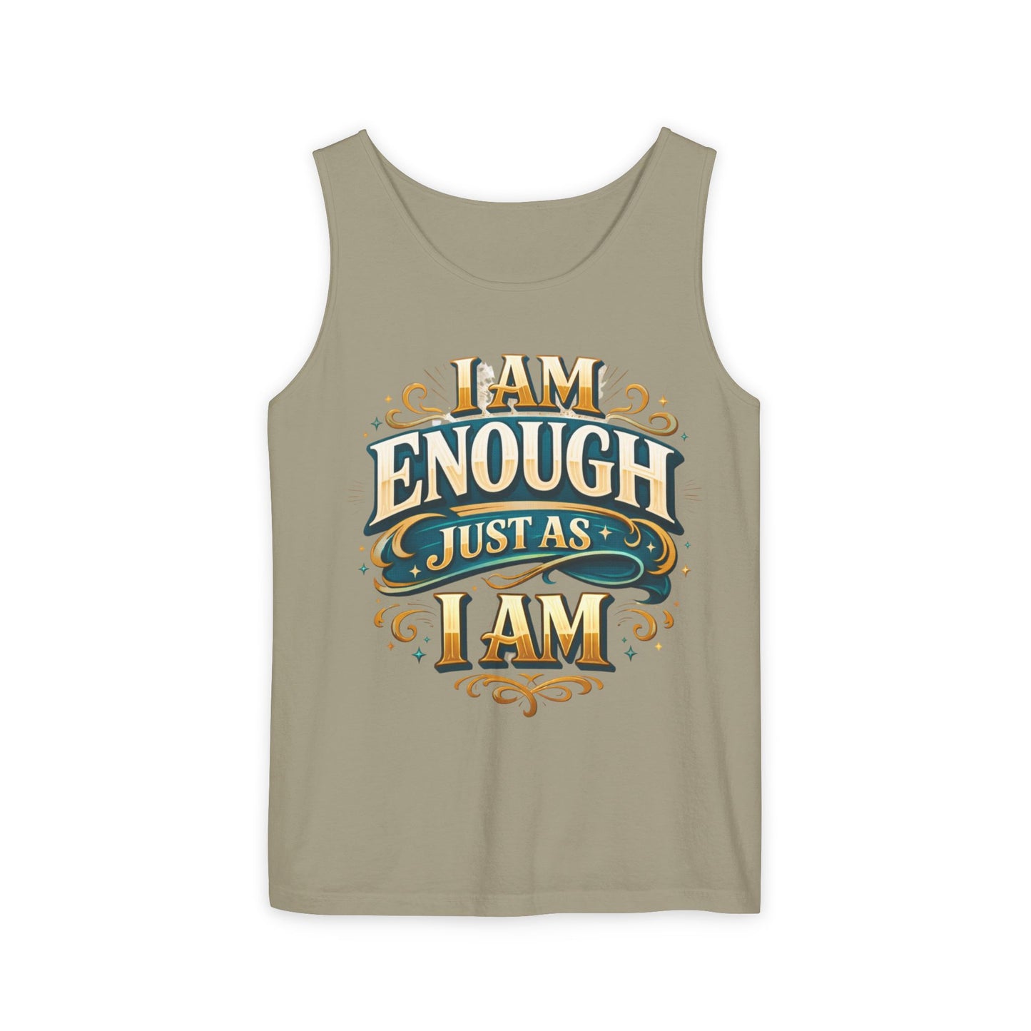 I Am Enough Graphic Tank Top – Inspirational Self-Love Motivational Design