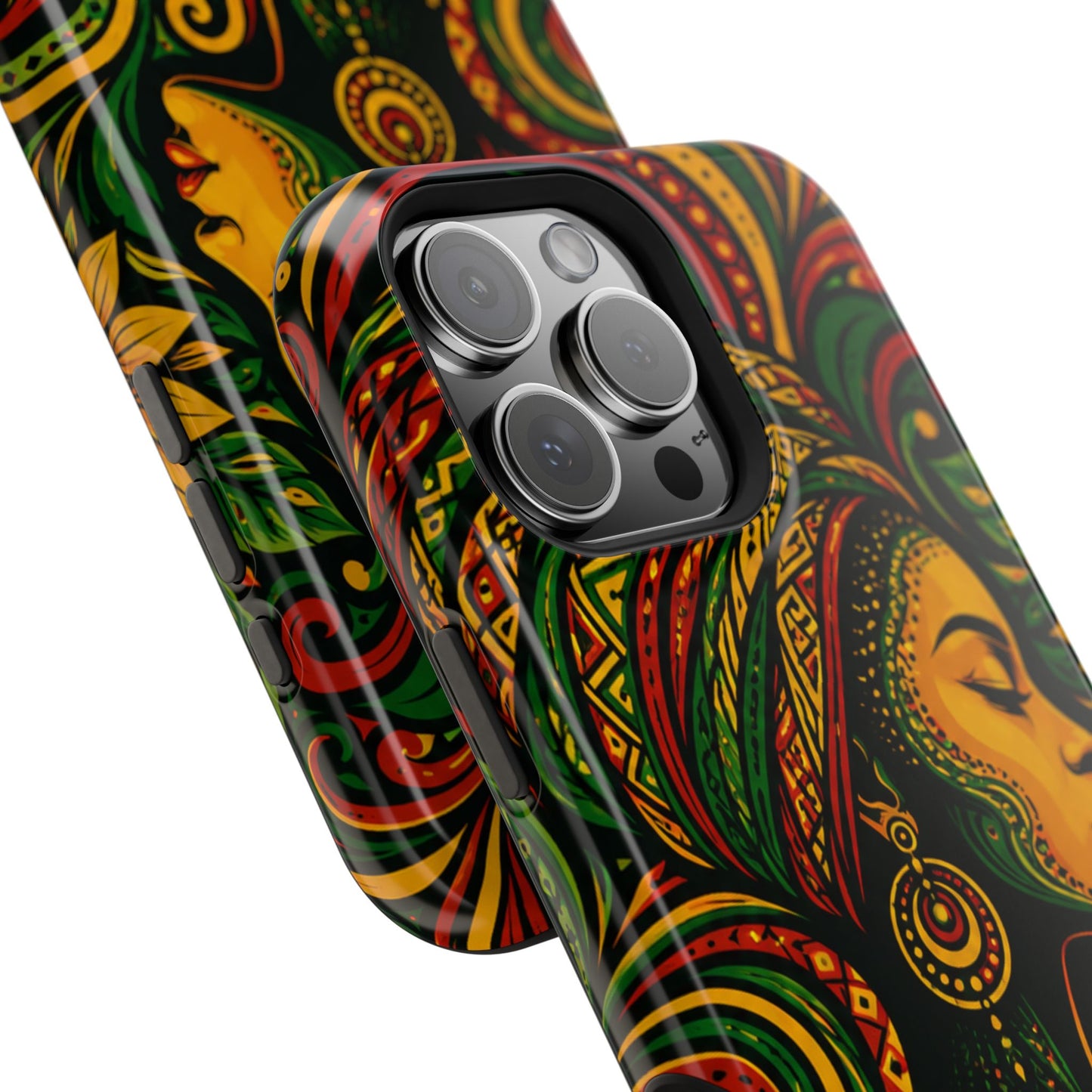 Afrocentric Rasta Woman Magnetic Impact-Resistant Phone Case