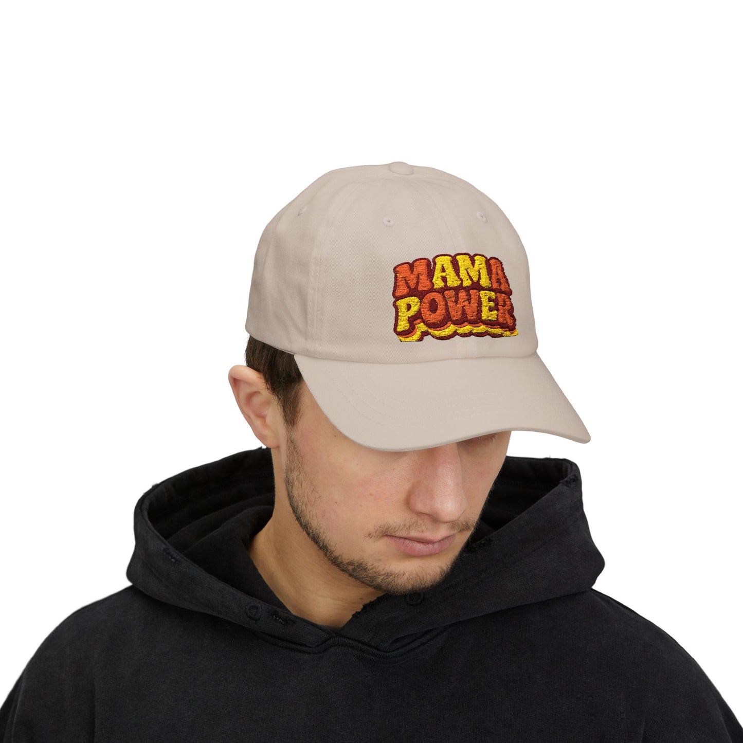 MAMA POWER Classic Dad Cap — Embroidered Baseball Hat for Moms
