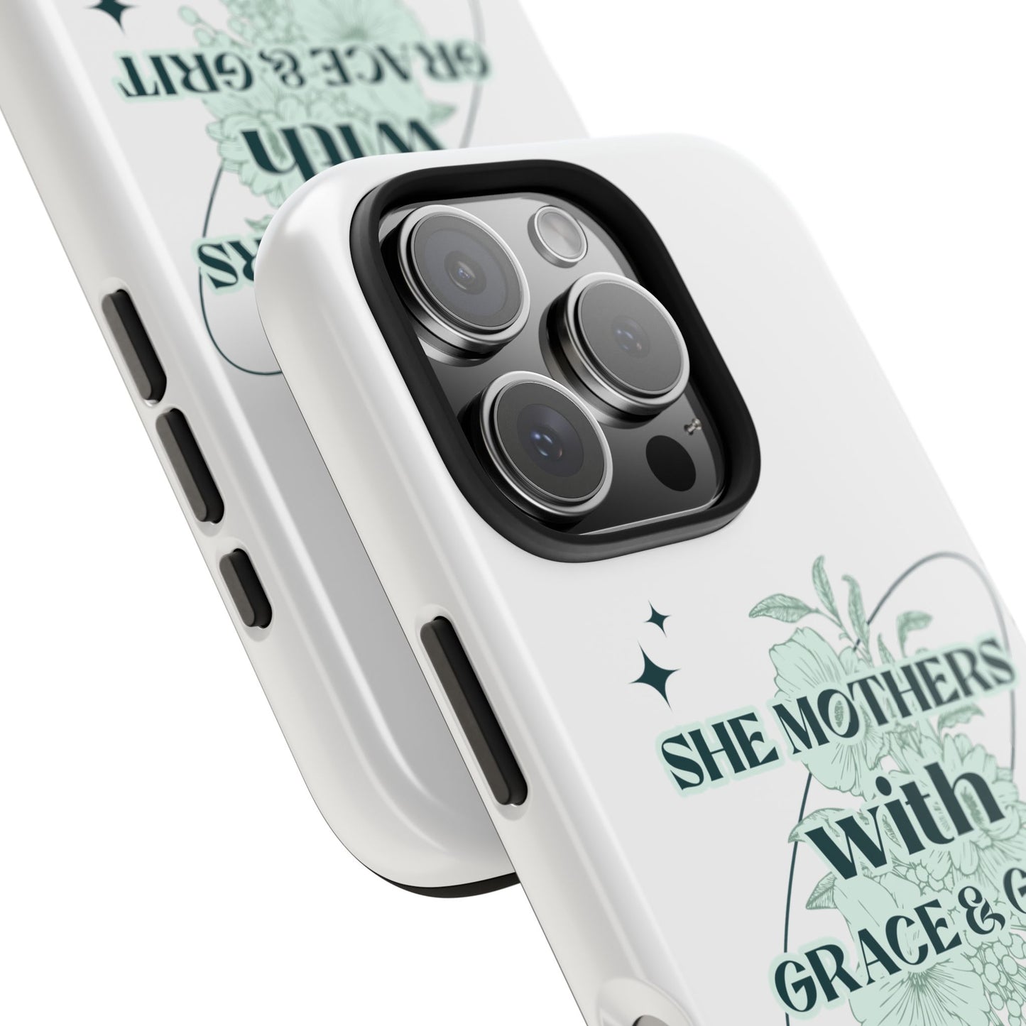 She Mothers With Grace And Grit – Phone Case