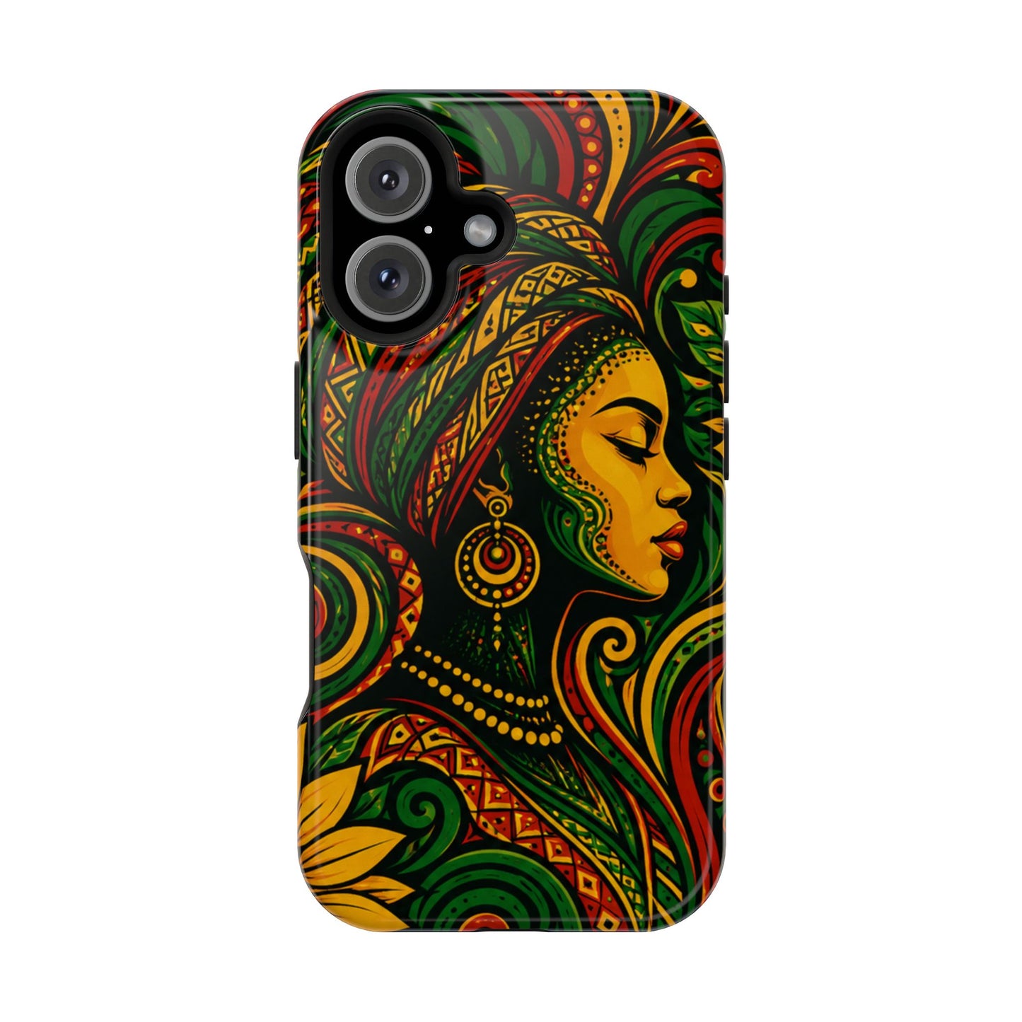 Afrocentric Rasta Woman Magnetic Impact-Resistant Phone Case
