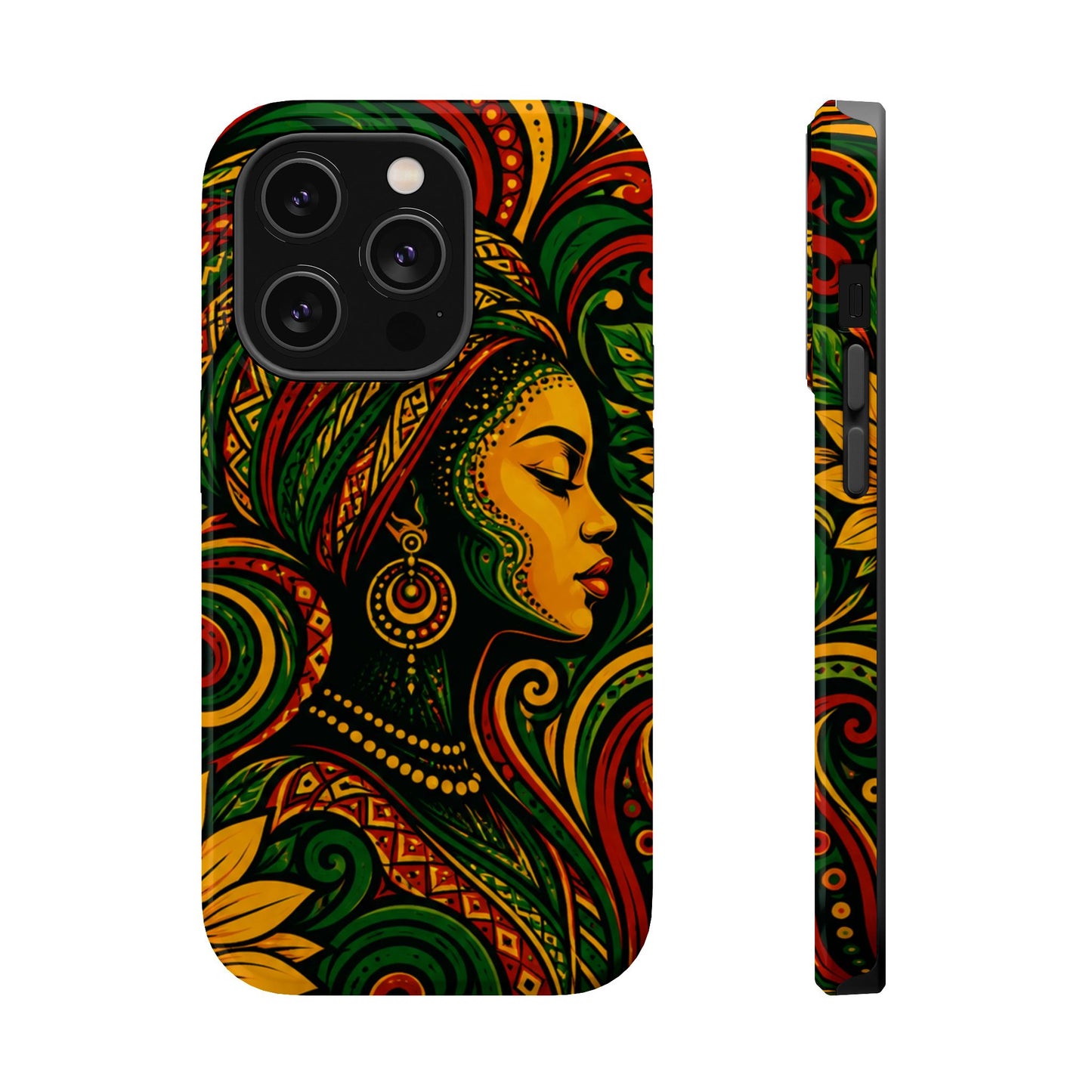 Afrocentric Rasta Woman Magnetic Impact-Resistant Phone Case