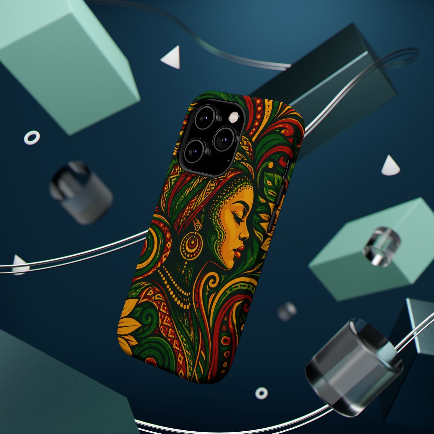 Afrocentric Rasta Woman Magnetic Impact-Resistant Phone Case