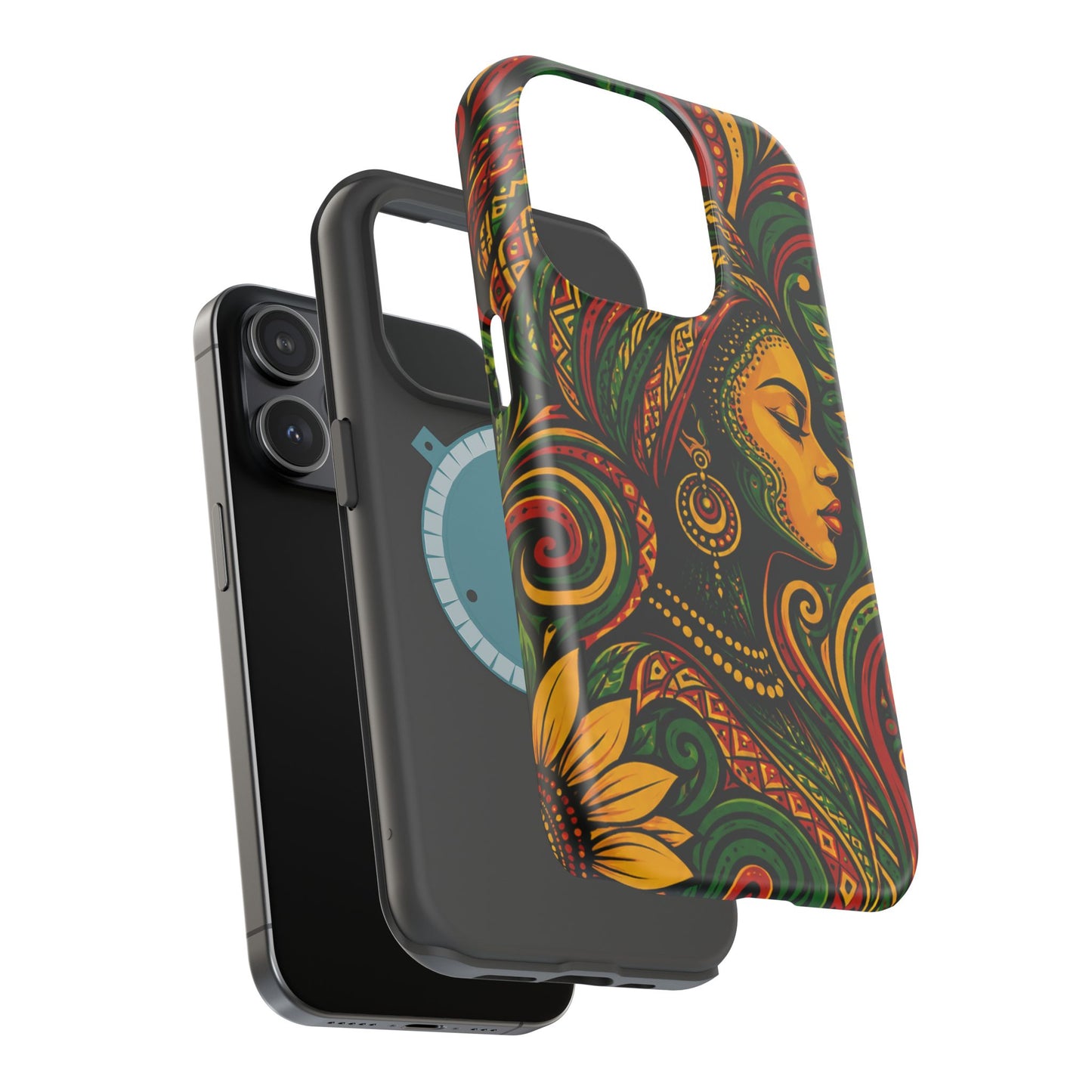 Afrocentric Rasta Woman Magnetic Impact-Resistant Phone Case