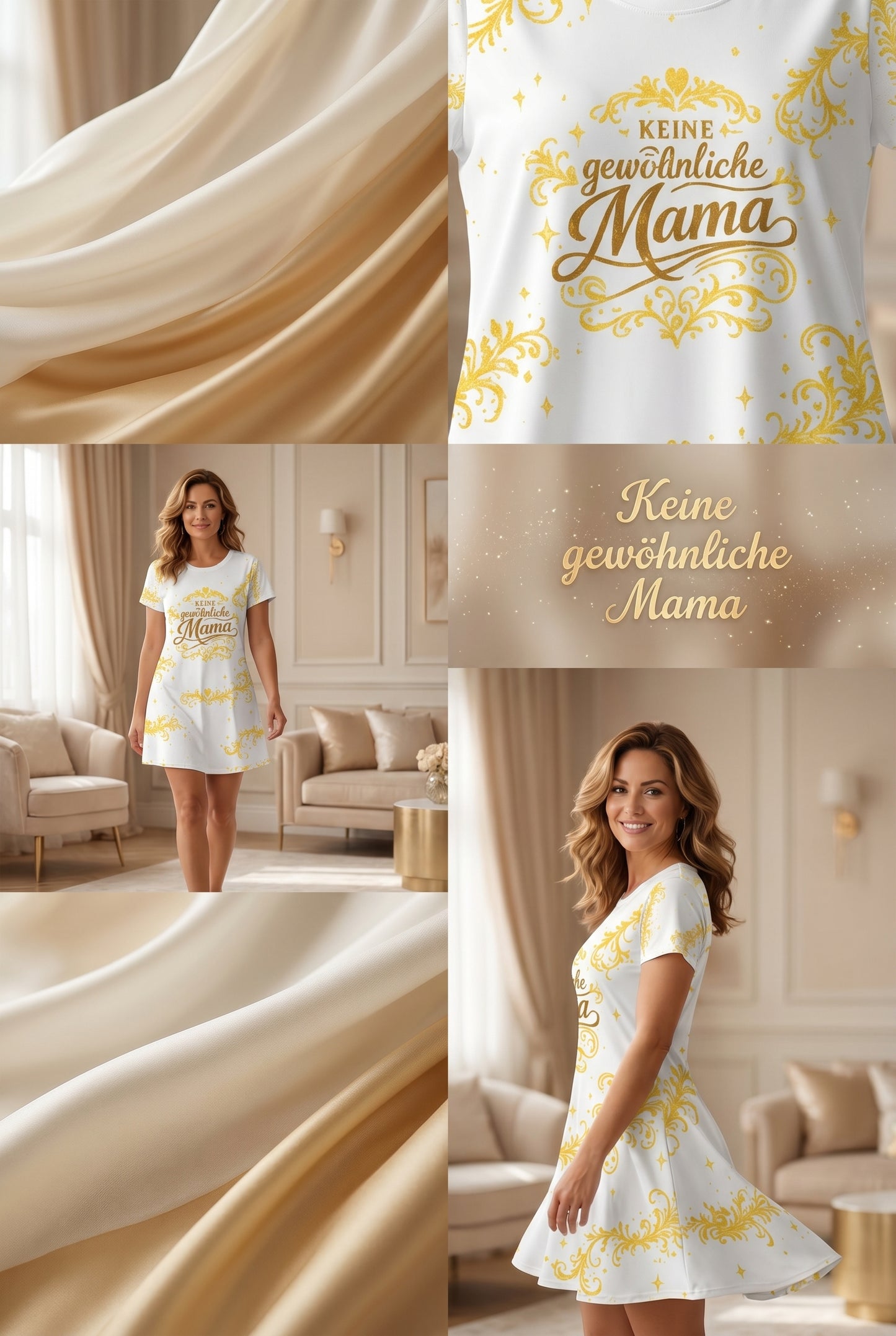 Keine gewöhnliche Mama — T-Shirt Kleid | Geschenk für besondere Mütter