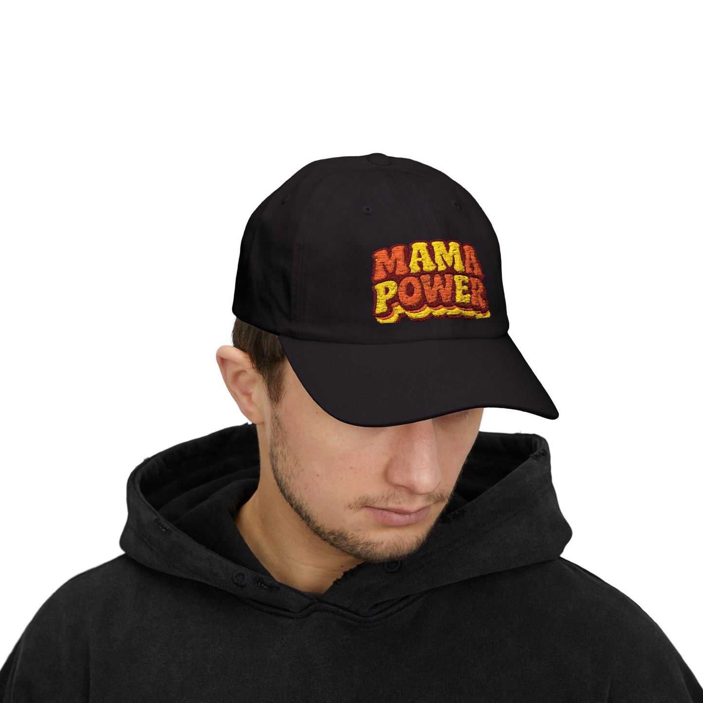 MAMA POWER Classic Dad Cap — Embroidered Baseball Hat for Moms