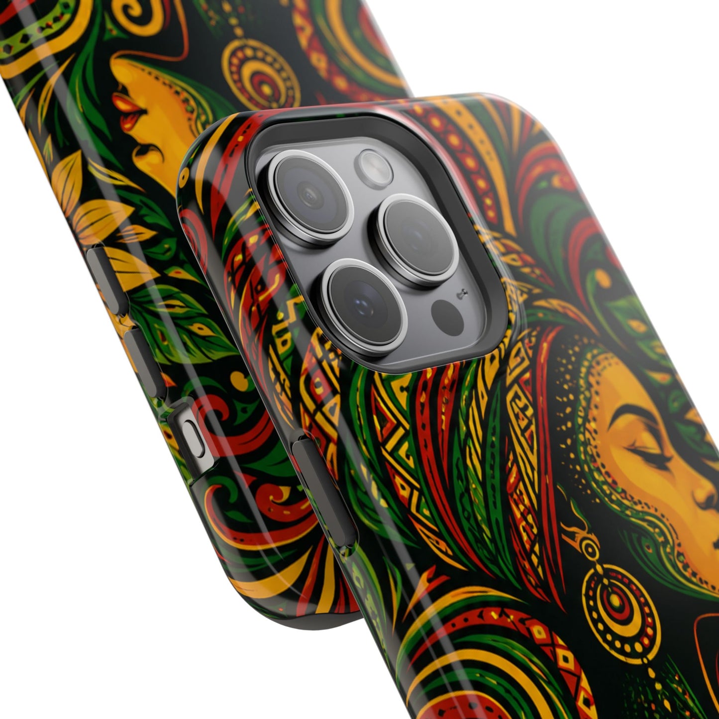 Afrocentric Rasta Woman Magnetic Impact-Resistant Phone Case