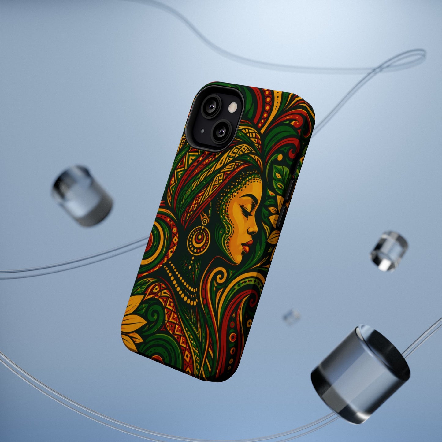 Afrocentric Rasta Woman Magnetic Impact-Resistant Phone Case