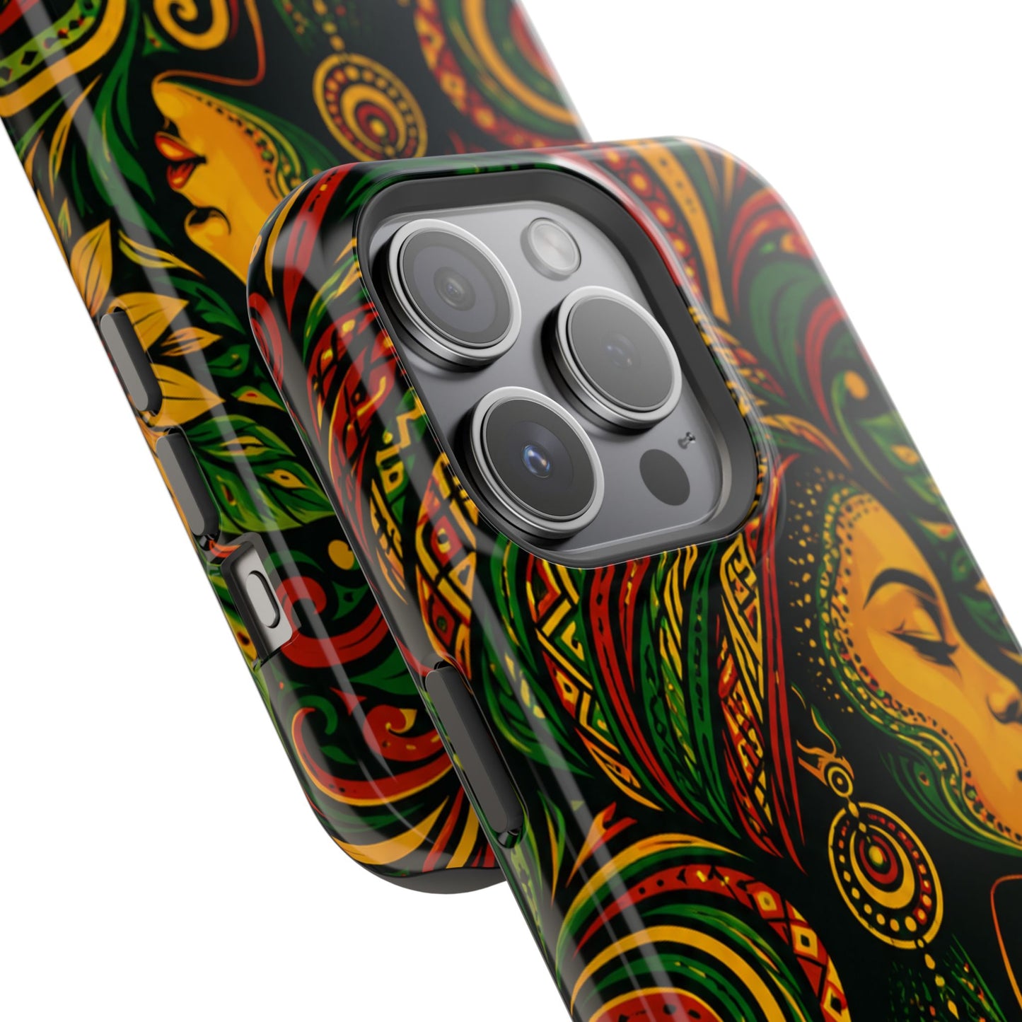 Afrocentric Rasta Woman Magnetic Impact-Resistant Phone Case