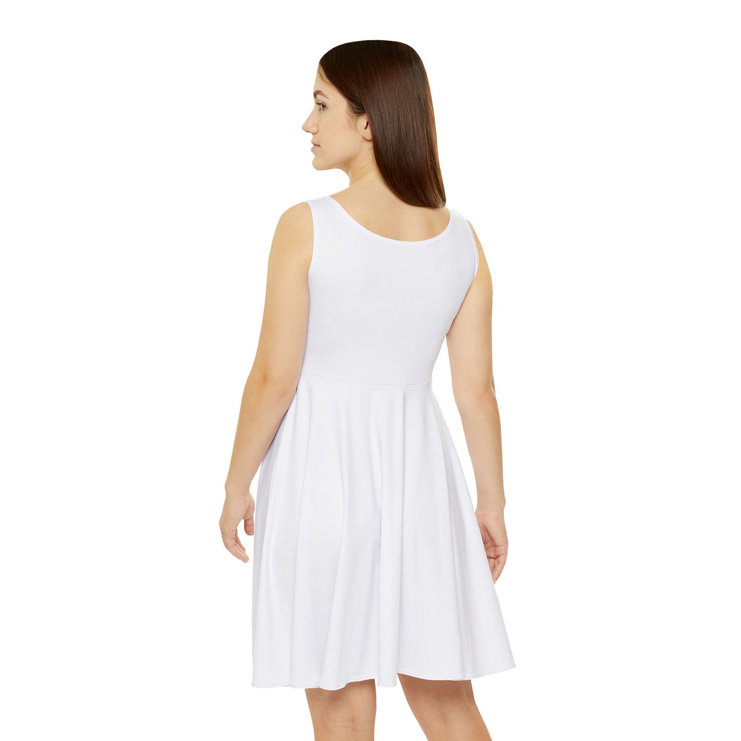 Damen Skaterkleid — Aufdruck „Kinder großziehen ist schwer, aber ich schaffe es“
