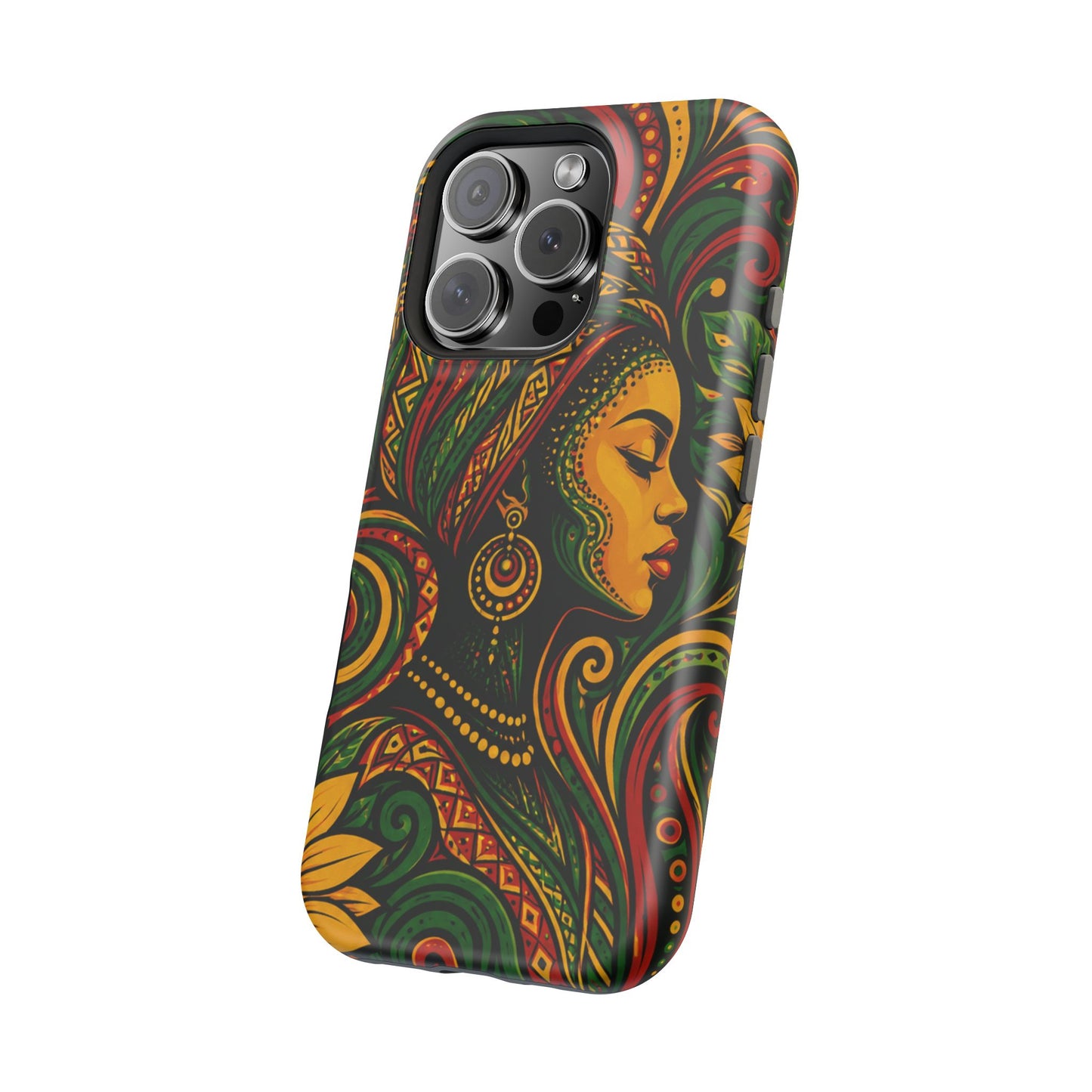 Afrocentric Rasta Woman Magnetic Impact-Resistant Phone Case