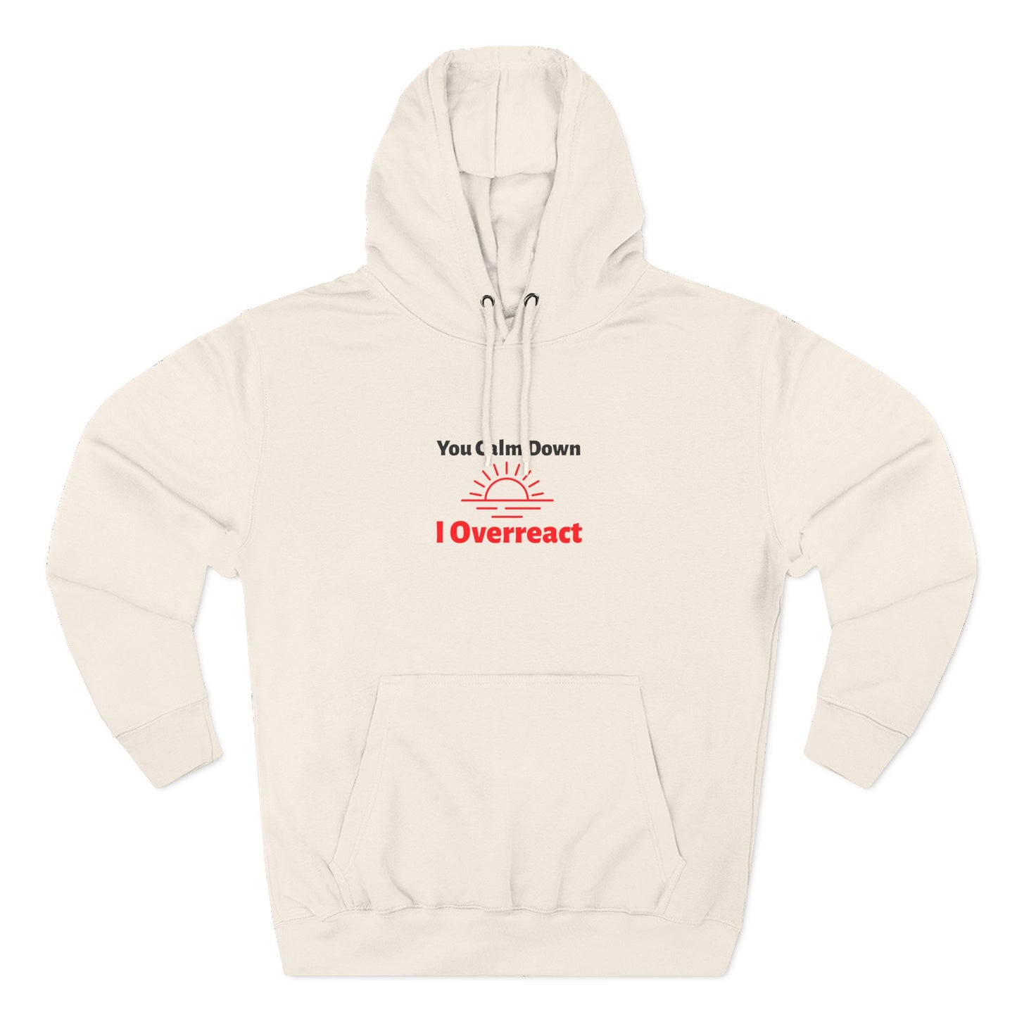 Three-Panel Fleece Hoodie