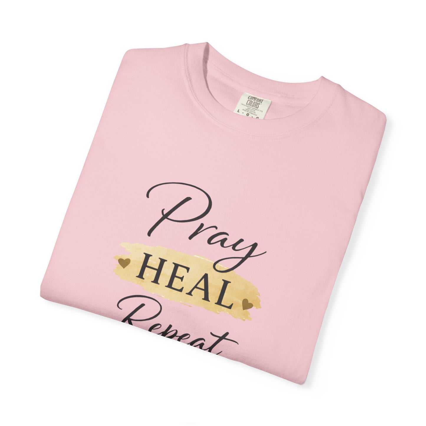 Pray Heal Repeat T-Shirt — Inspirational Faith Tee