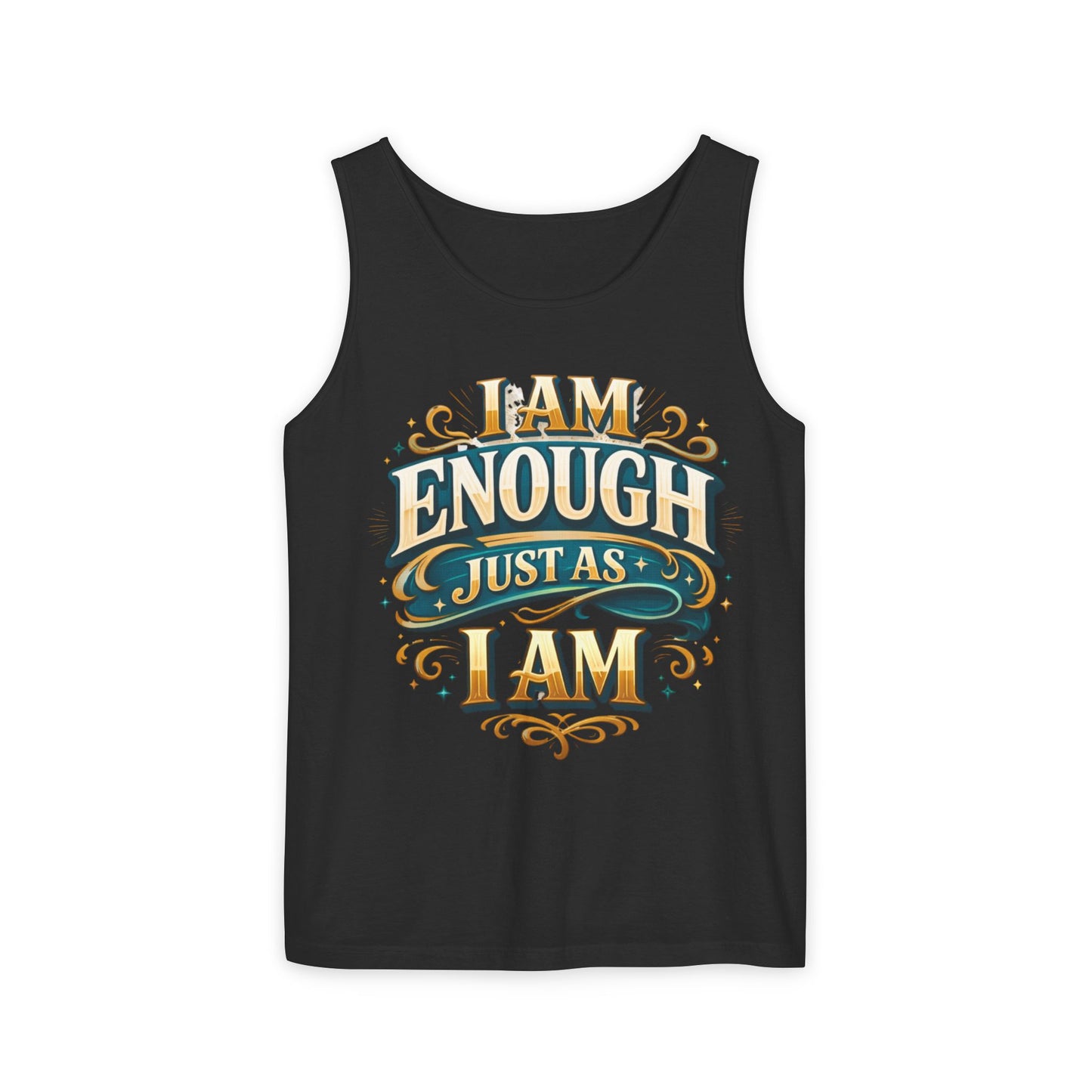 I Am Enough Graphic Tank Top – Inspirational Self-Love Motivational Design