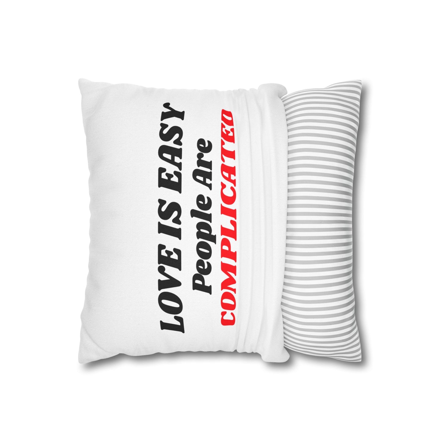 Spun Polyester Square Pillowcase