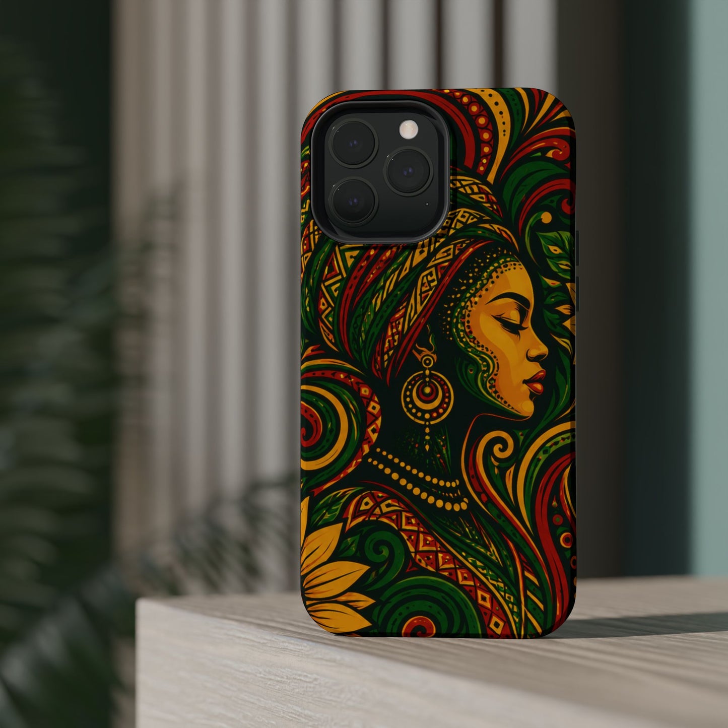 Afrocentric Rasta Woman Magnetic Impact-Resistant Phone Case