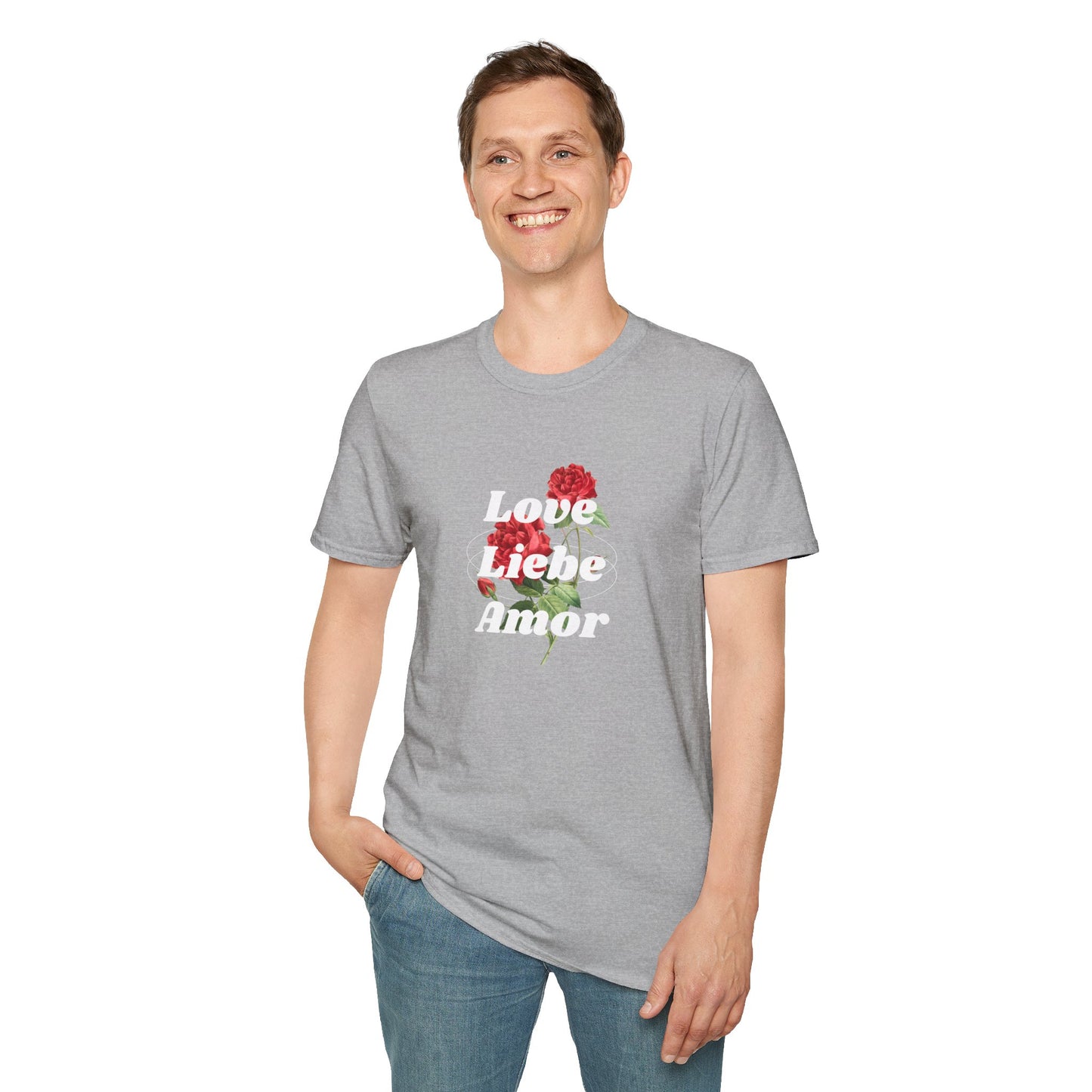 LOVE LIEBE AMOR T-Shirt — Trilingual Love Graphic Tee