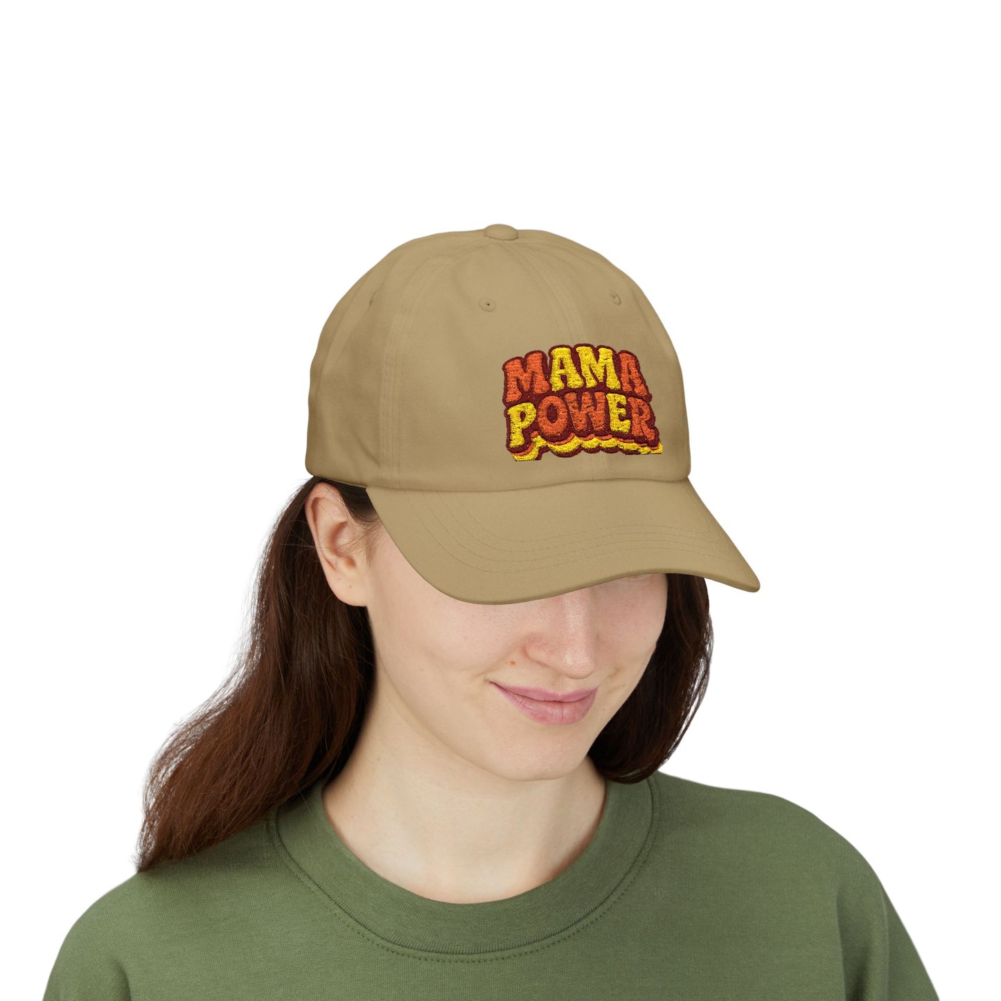 MAMA POWER Classic Dad Cap — Embroidered Baseball Hat for Moms