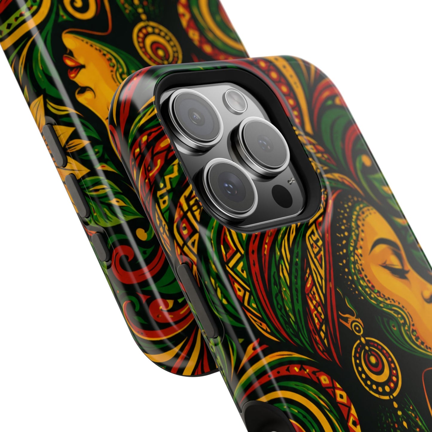 Afrocentric Rasta Woman Magnetic Impact-Resistant Phone Case