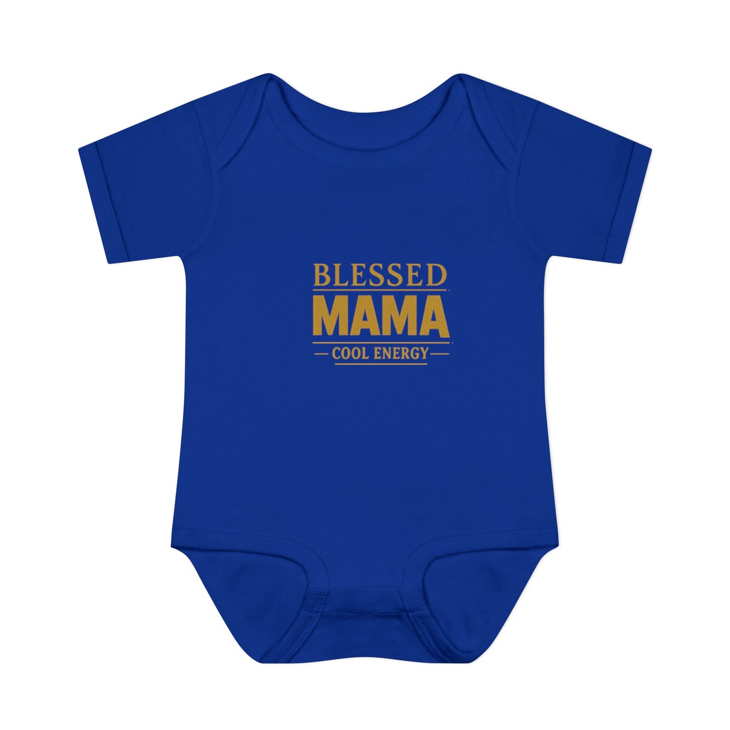 Blessed Mama Infant Rib Bodysuit — "Blessed Mama Cool Energy" Baby Onesie