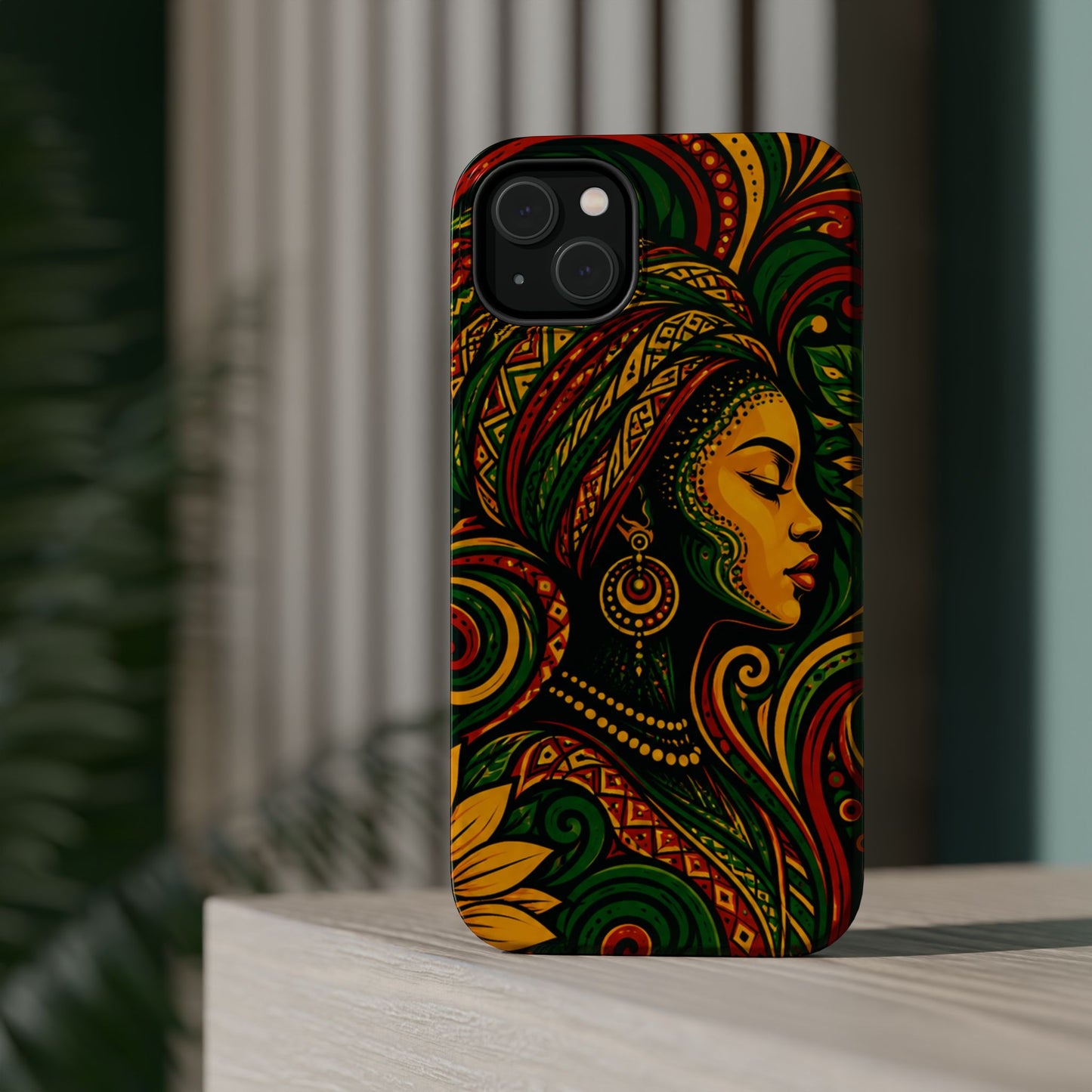 Afrocentric Rasta Woman Magnetic Impact-Resistant Phone Case