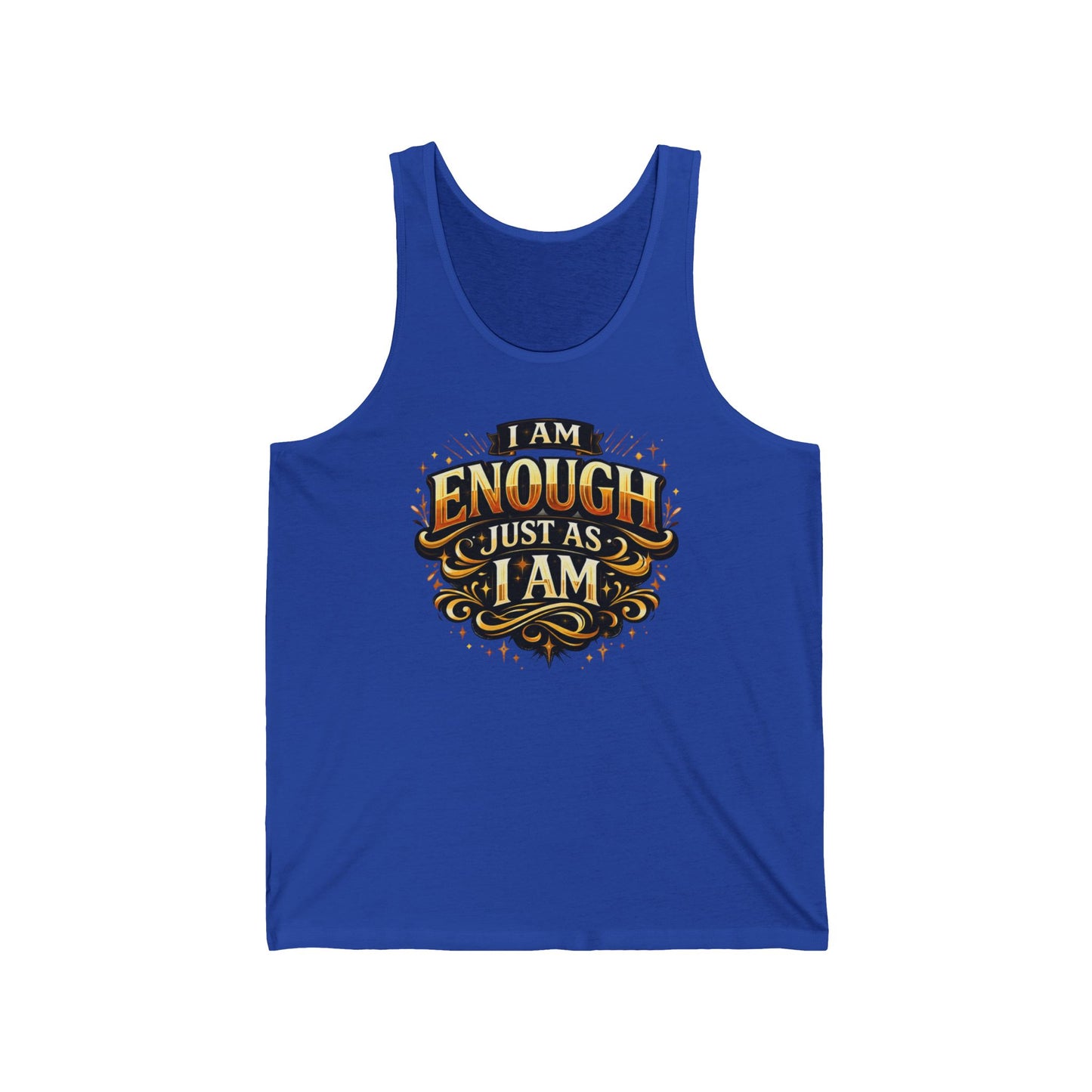 I Am Enough Just As I Am Tank — Affirmation Sleeveless Top