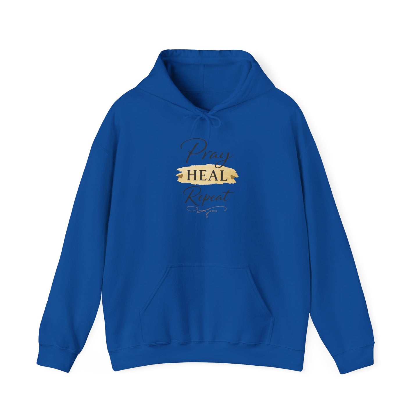 Pray Heal Repeat Hoodie — Inspirational Christian Sweatshirt