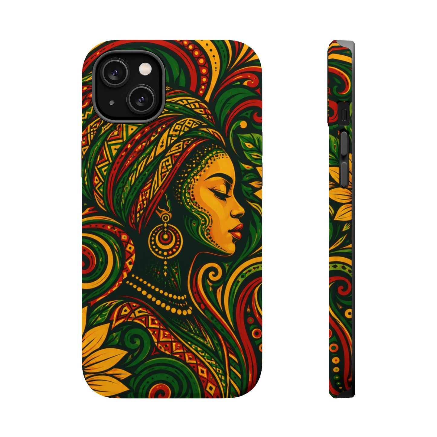 Afrocentric Rasta Woman Magnetic Impact-Resistant Phone Case
