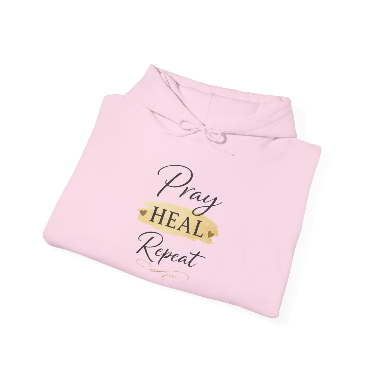 Pray Heal Repeat Hoodie — Inspirational Christian Sweatshirt