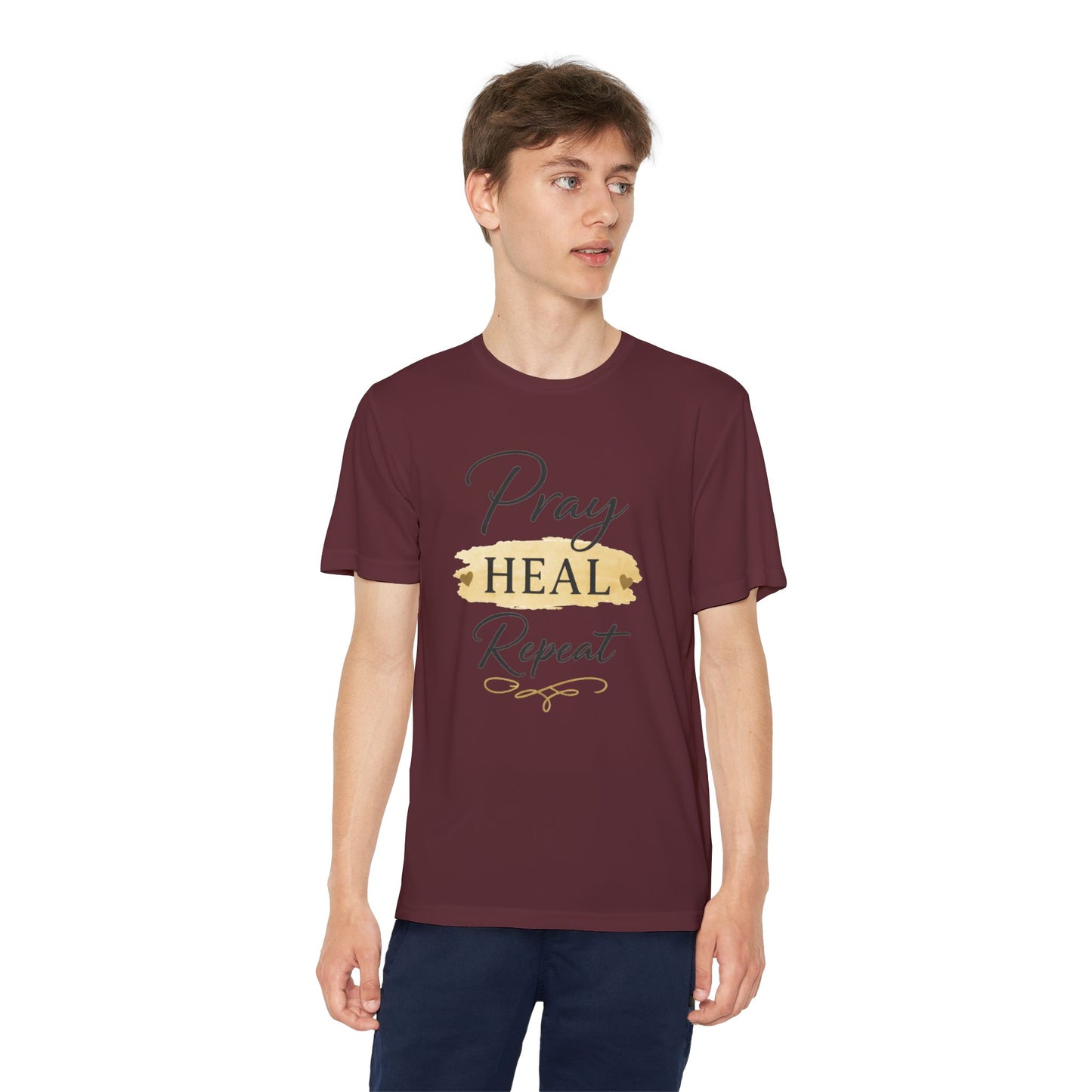 Beten Heilen Wiederholen T-Shirt für Jugendliche