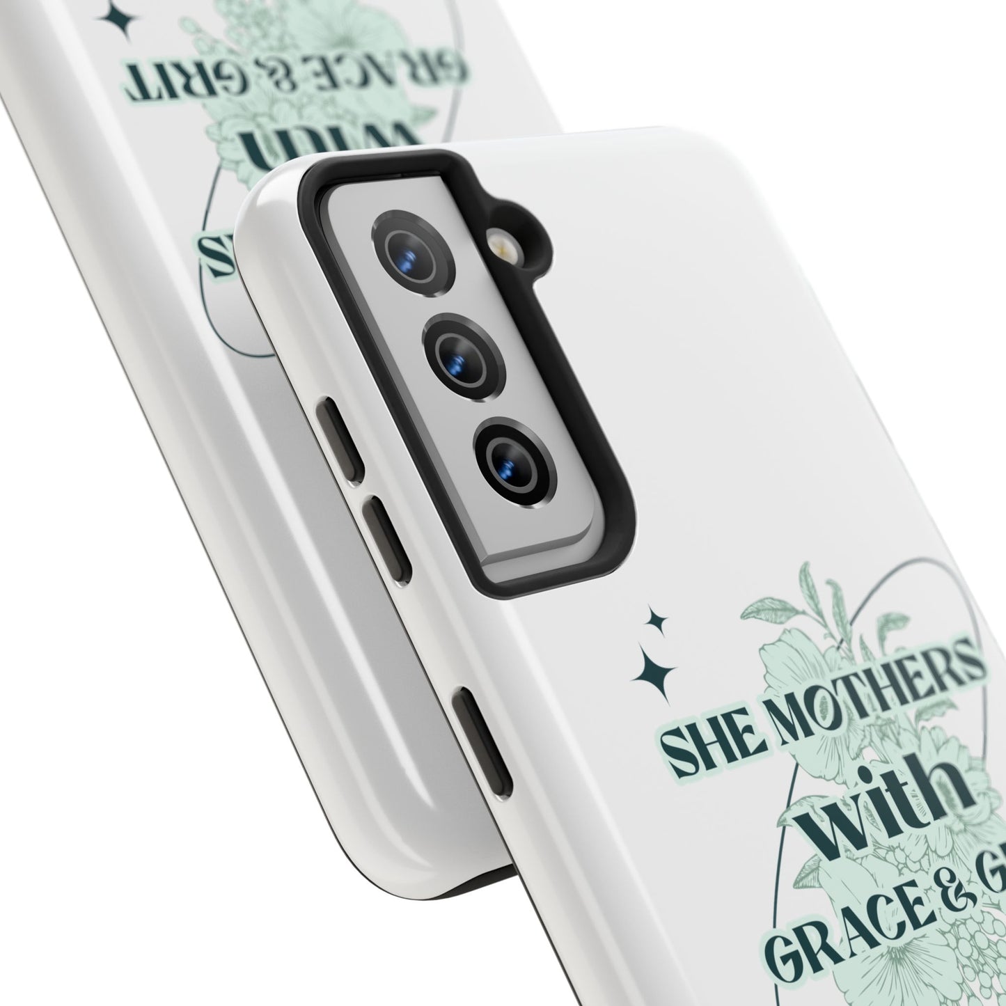 She Mothers With Grace And Grit – Phone Case