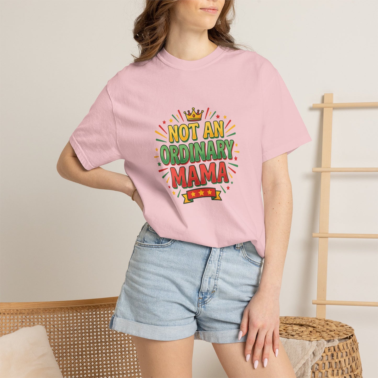 NOT AN ORDINARY MAMA T-Shirt — Bold Mom Statement Tee
