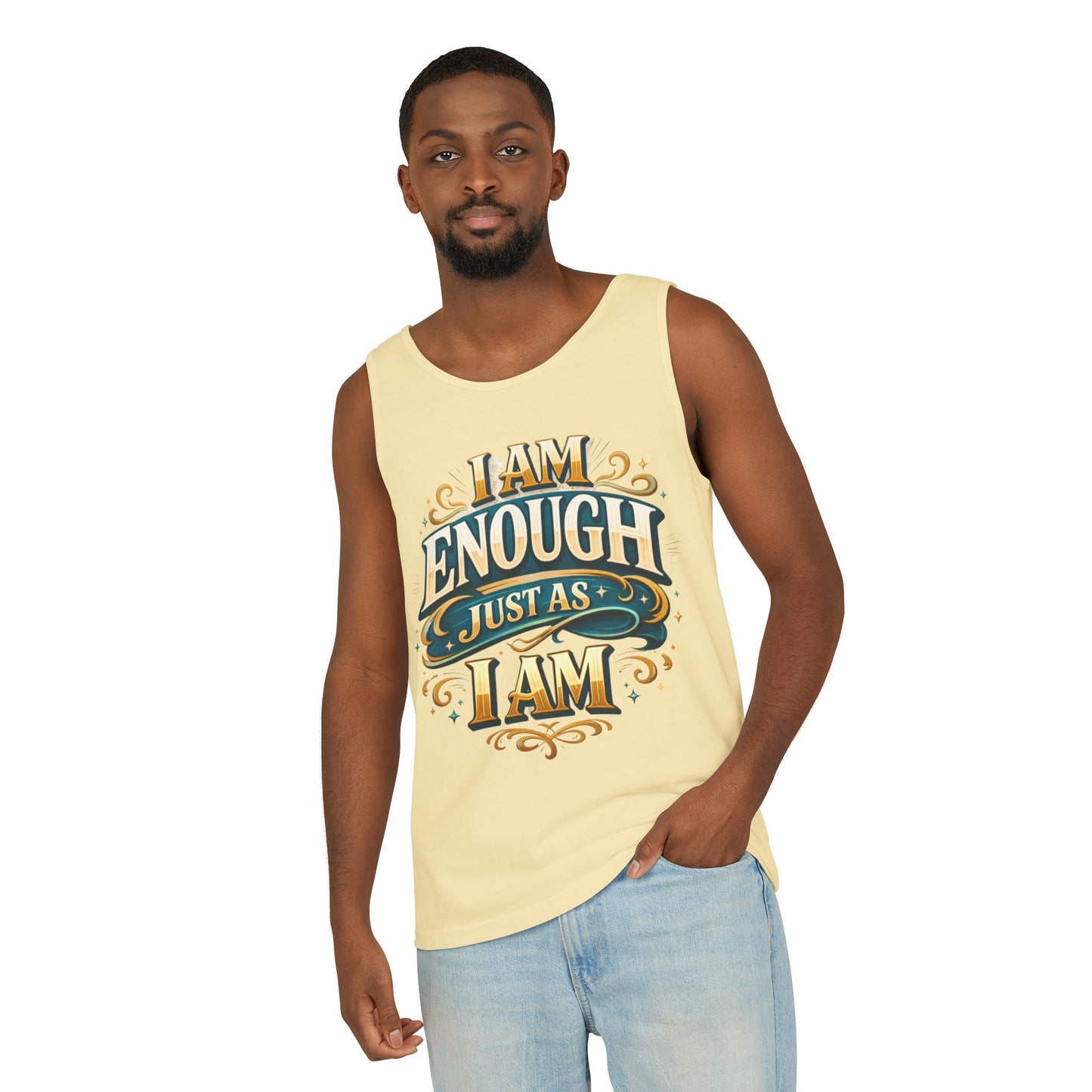 I Am Enough Graphic Tank Top – Inspirational Self-Love Motivational Design