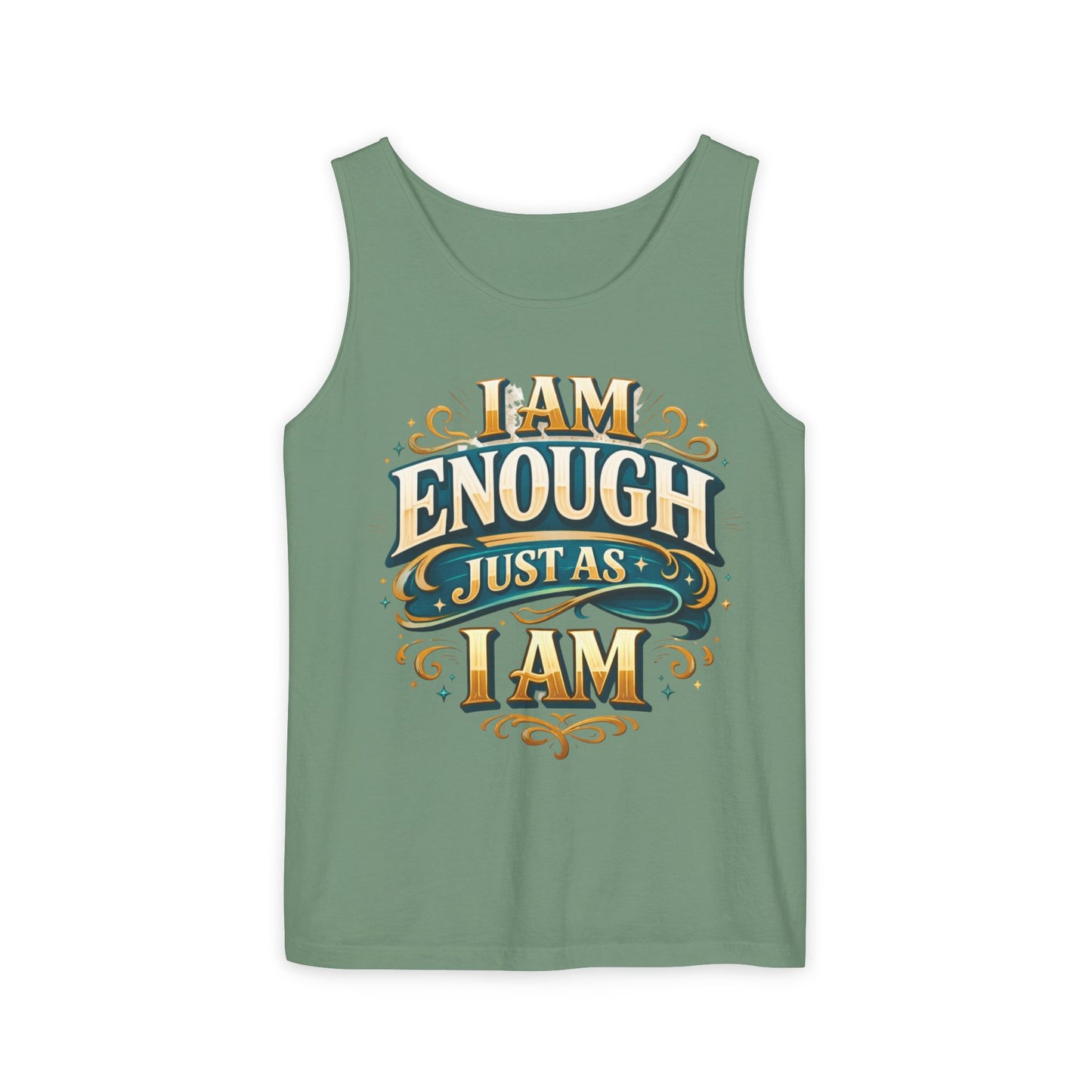 I Am Enough Graphic Tank Top – Inspirational Self-Love Motivational Design