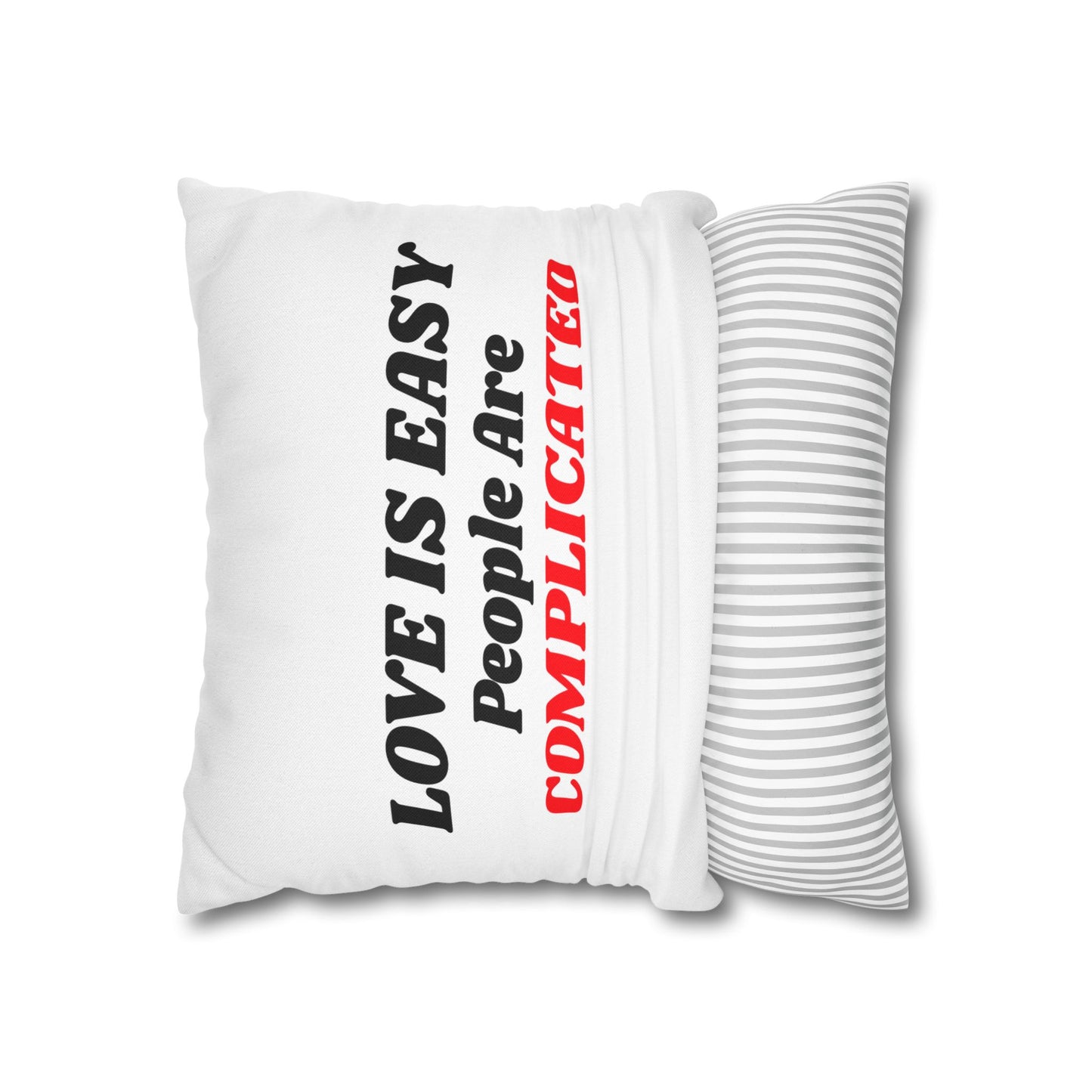 Spun Polyester Square Pillowcase