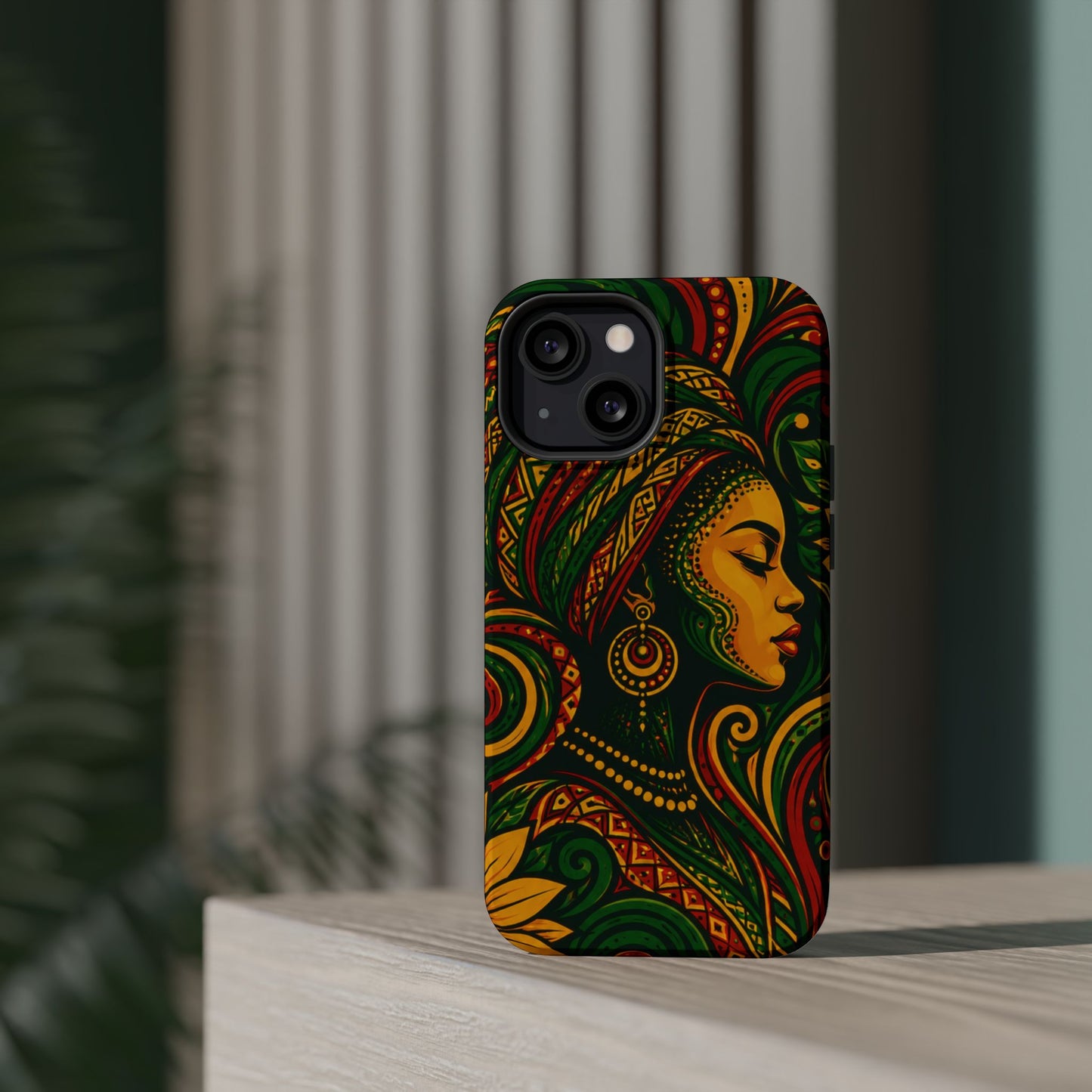 Afrocentric Rasta Woman Magnetic Impact-Resistant Phone Case