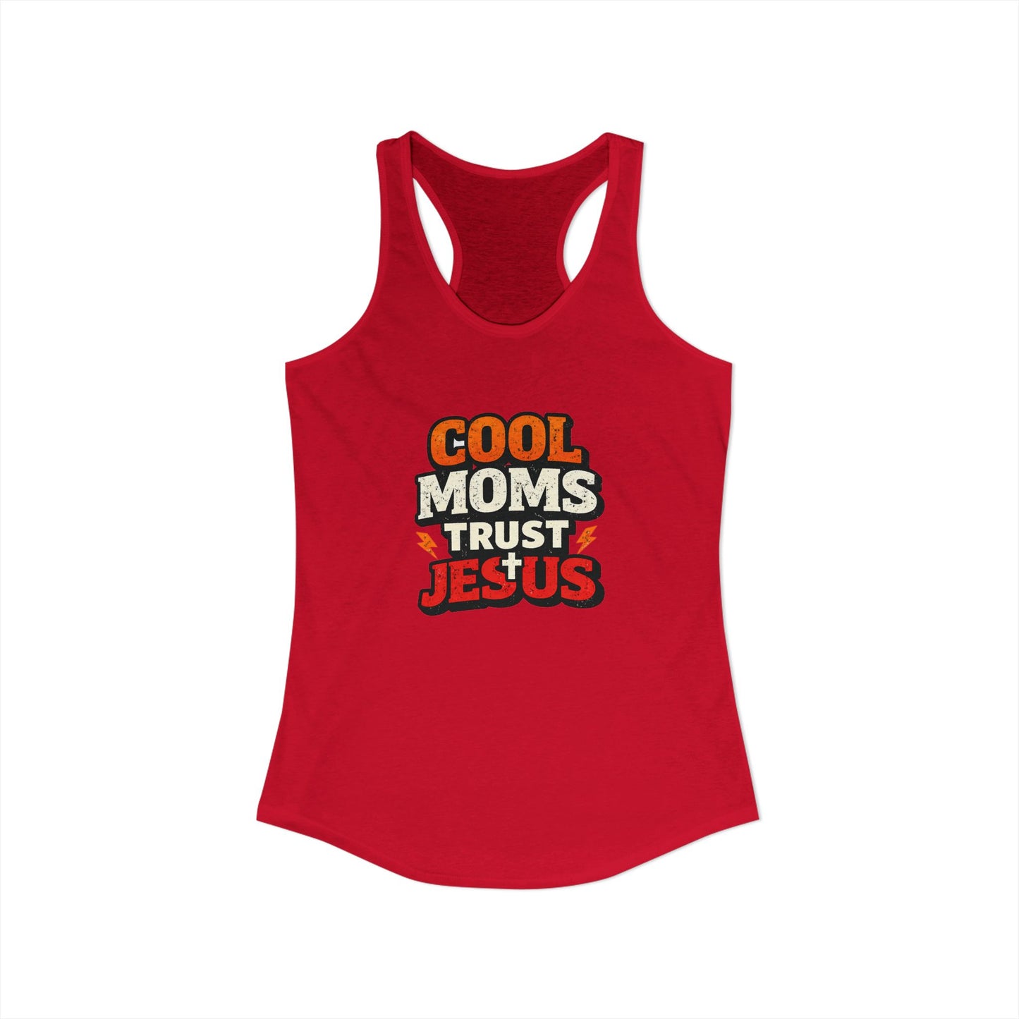 Cool Mums Trust Jesus Racerback Tank