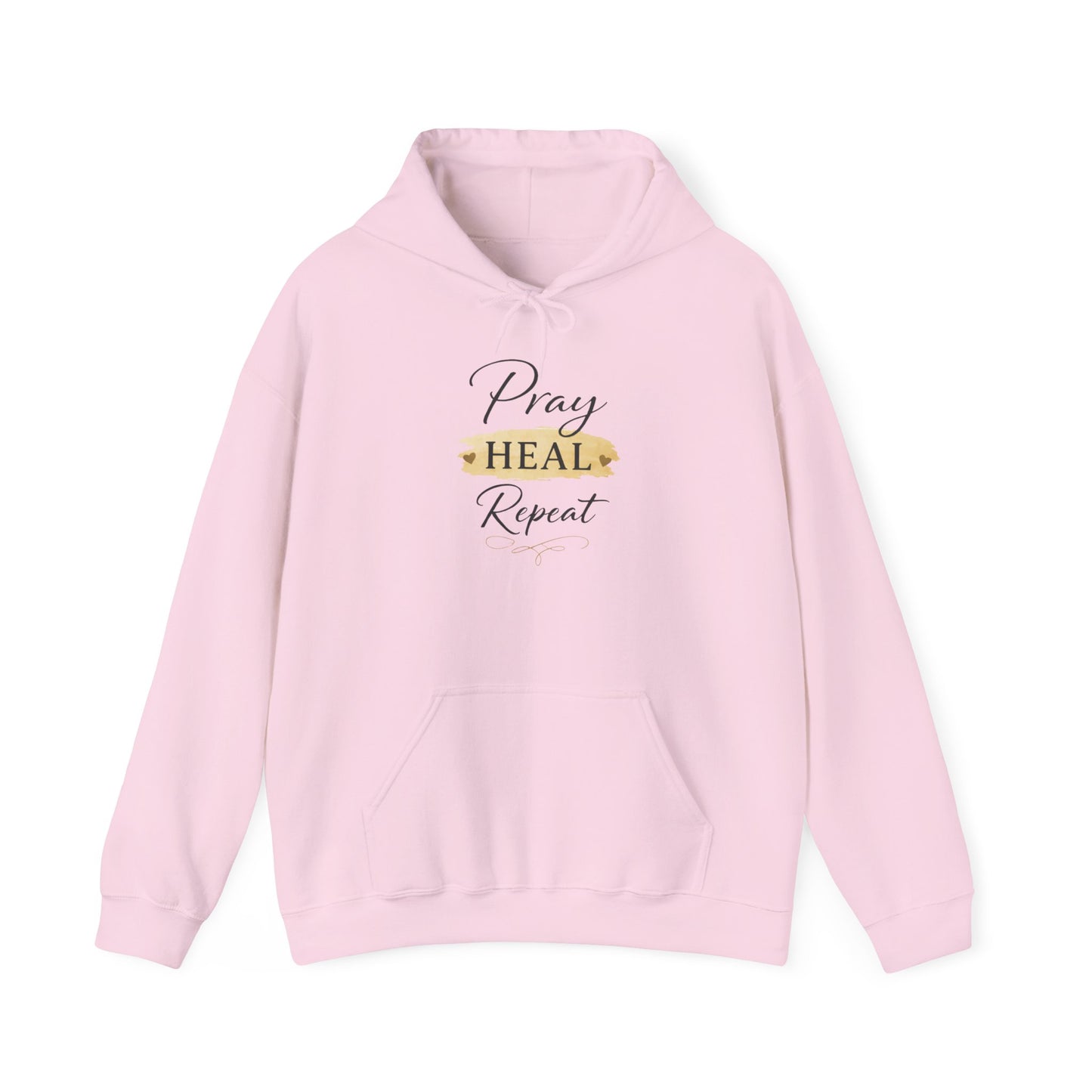 Pray Heal Repeat Hoodie — Inspirational Christian Sweatshirt