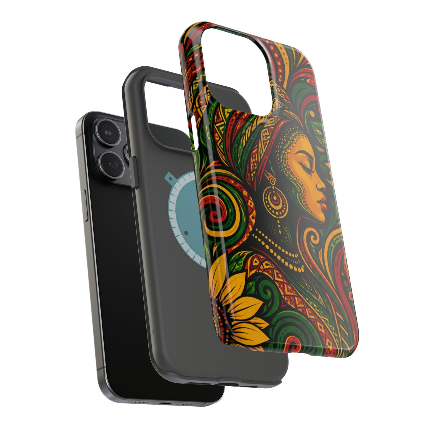 Afrocentric Rasta Woman Magnetic Impact-Resistant Phone Case