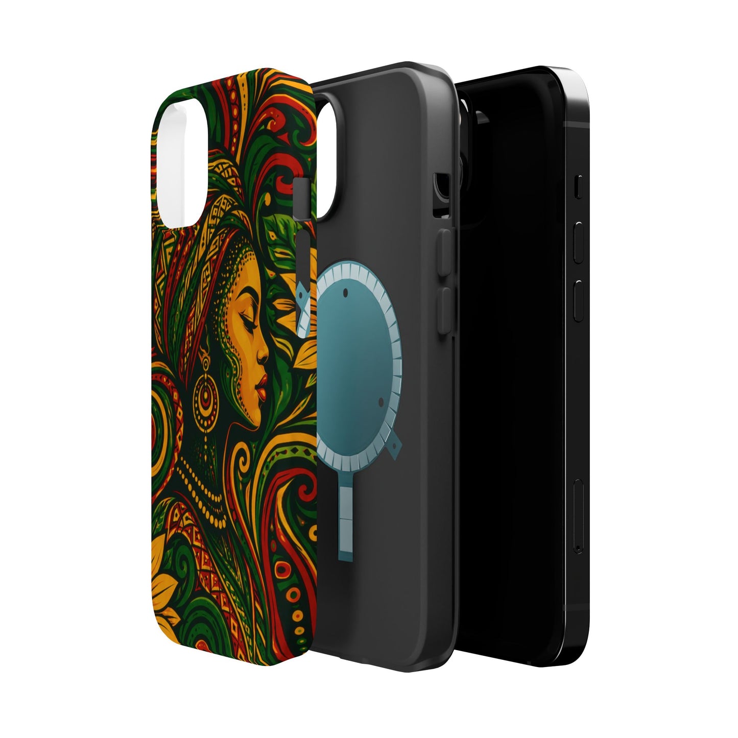 Afrocentric Rasta Woman Magnetic Impact-Resistant Phone Case
