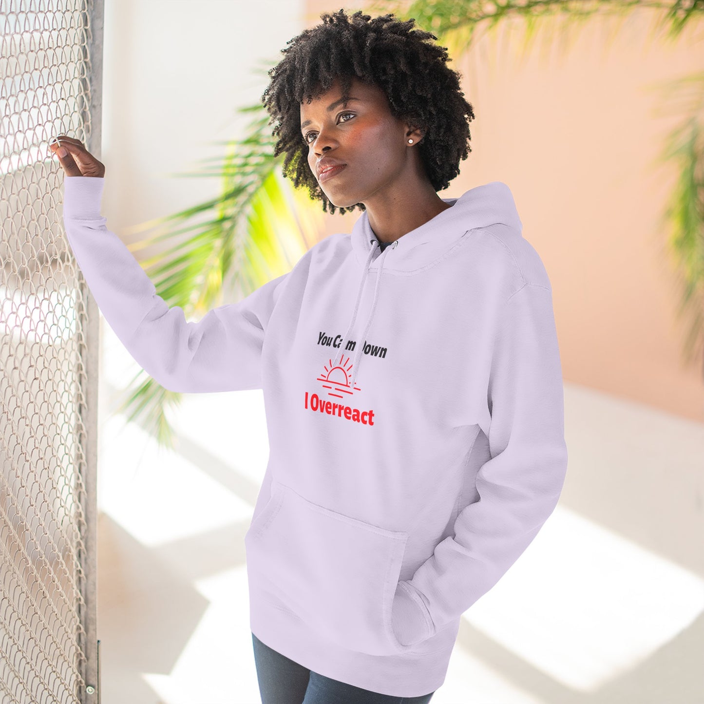 Three-Panel Fleece Hoodie