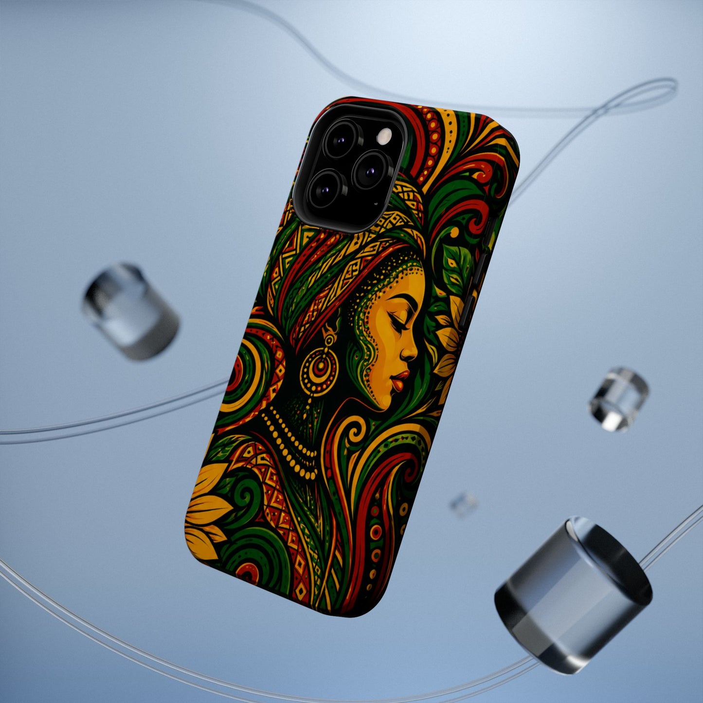 Afrocentric Rasta Woman Magnetic Impact-Resistant Phone Case